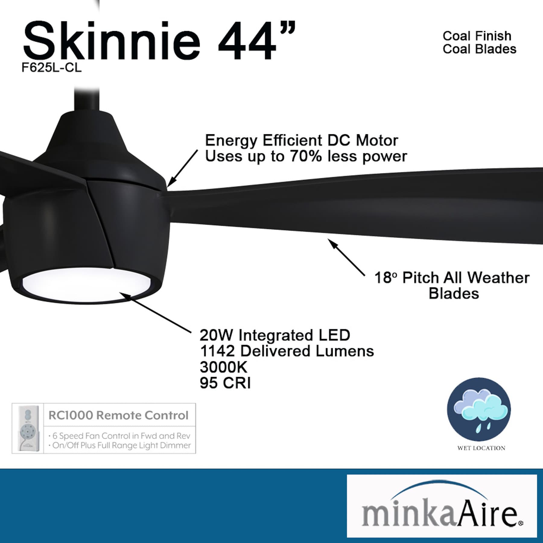 Minka Aire F625L-CL Ceiling-Fans - View #3