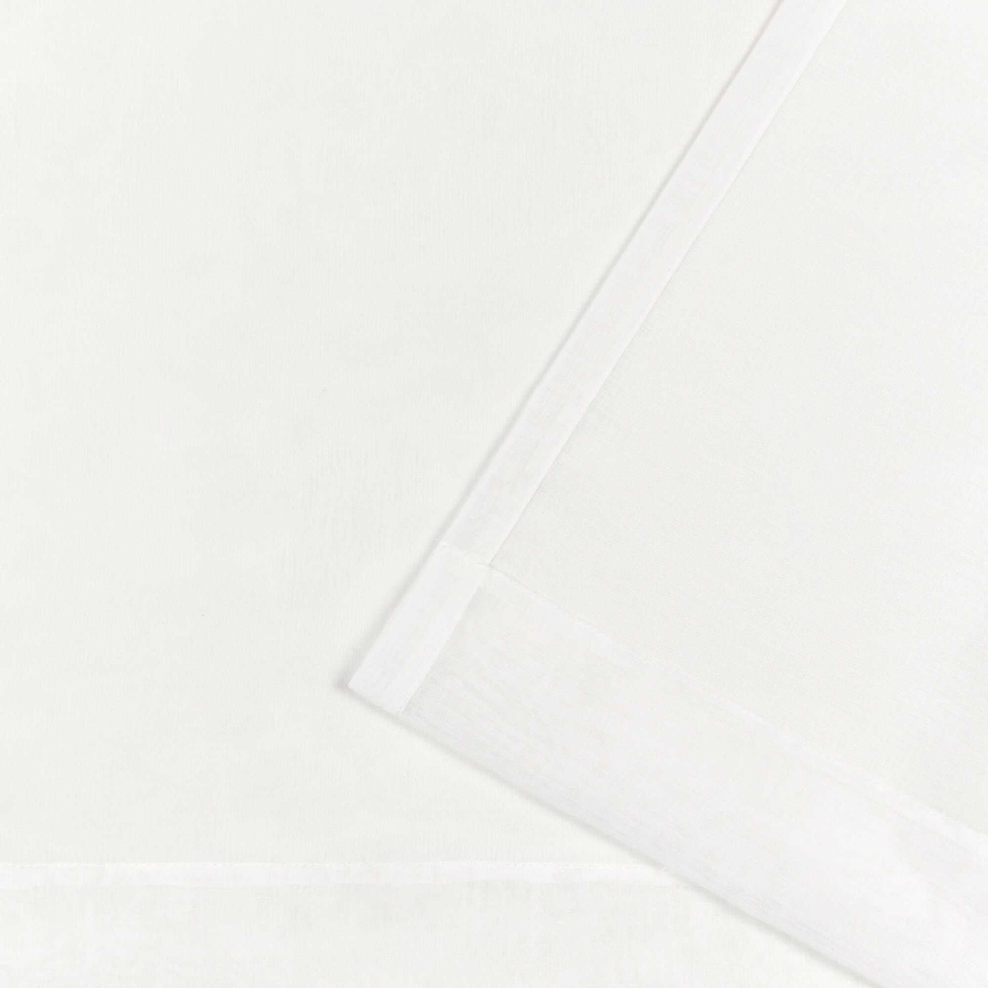 Natural Sheer Linen Tab Top Kitchen Window Panels