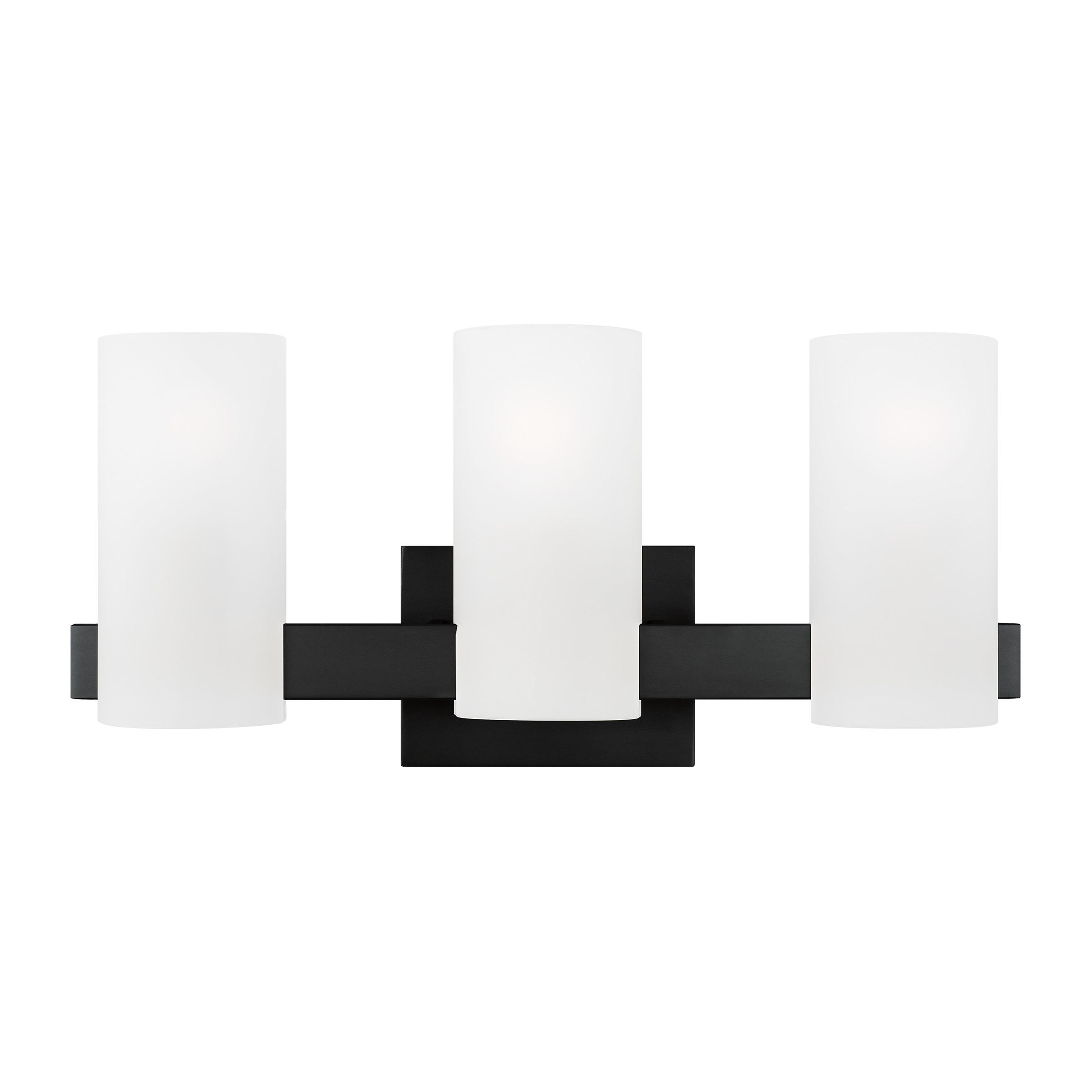 Scott Living DJV1103MBK Rhode 19.625-in 3 -Light Black Modern/contemporary Vanity light