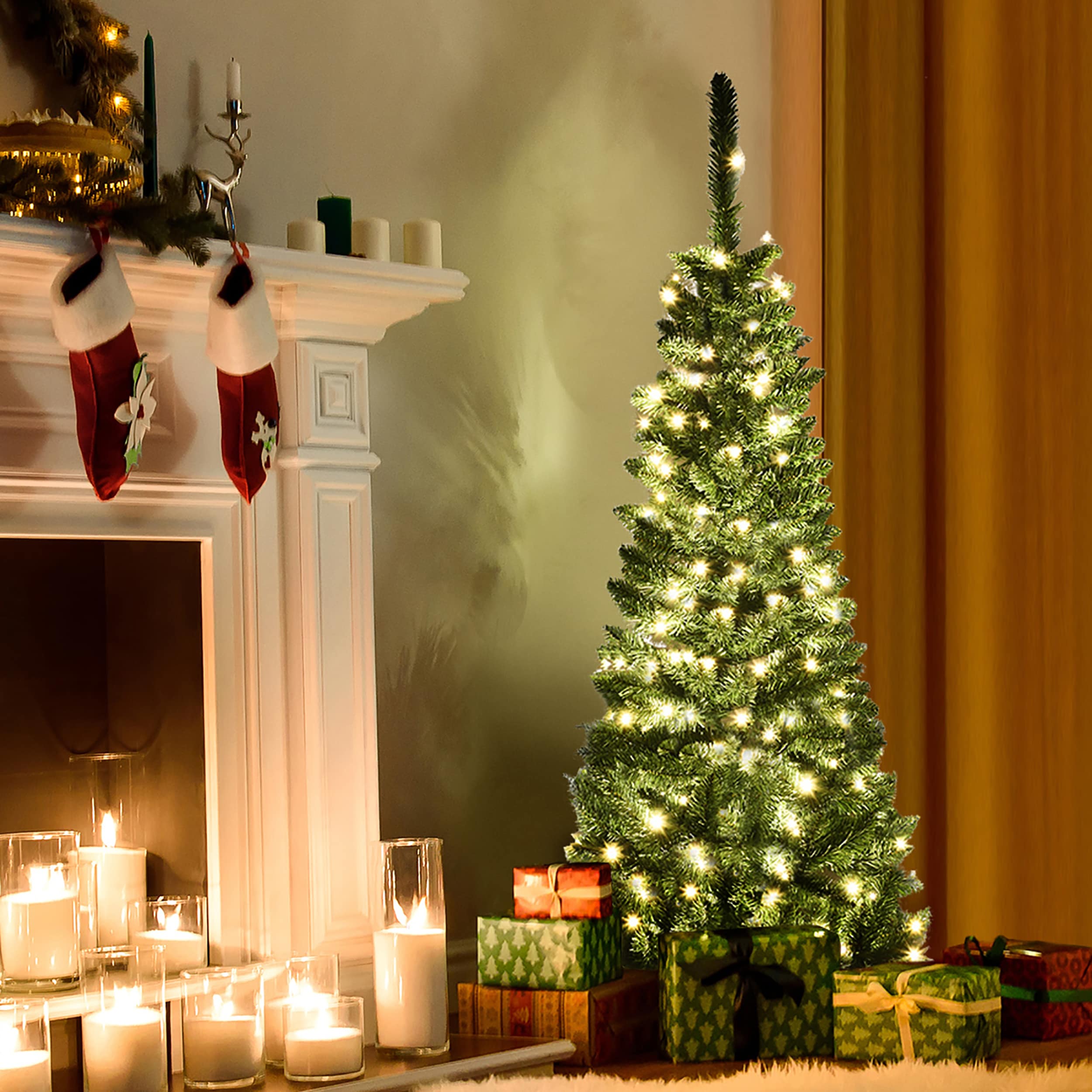 Costway CM22070 Artificial-Christmas-Trees - View #7