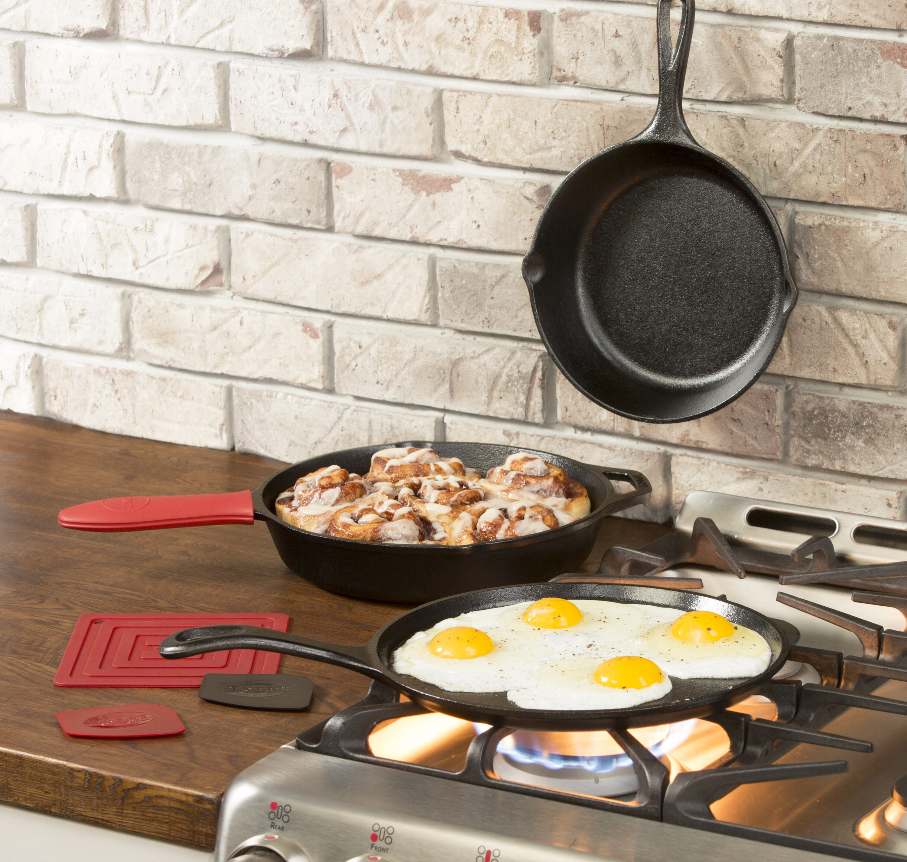 Lodge Cast Iron Essential Cast Iron Skillet Set - 8-in and 10.25