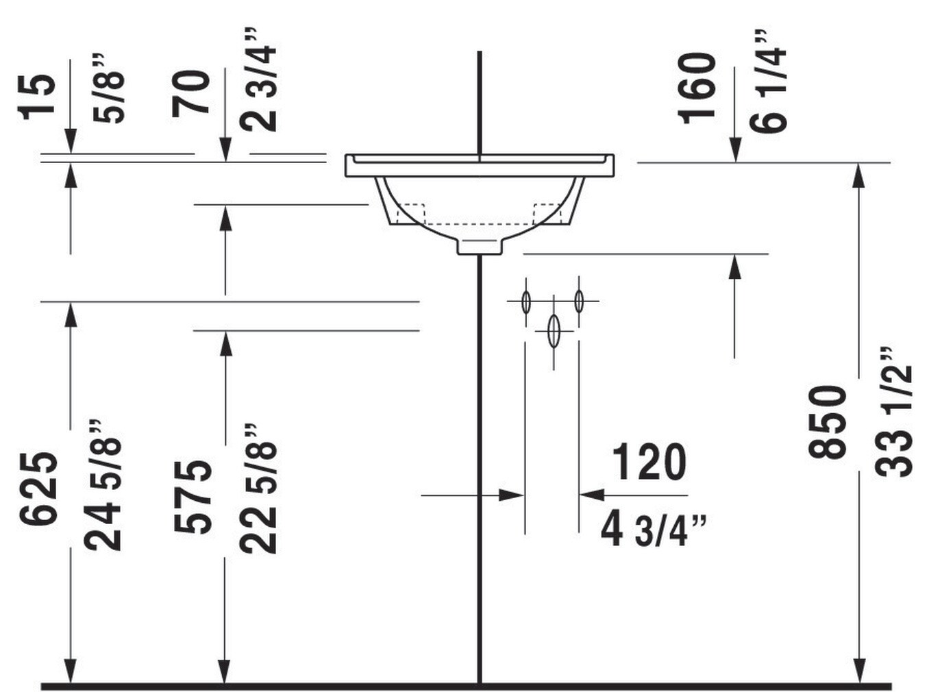 Duravit 0752440000 Bath-Sink - View #4