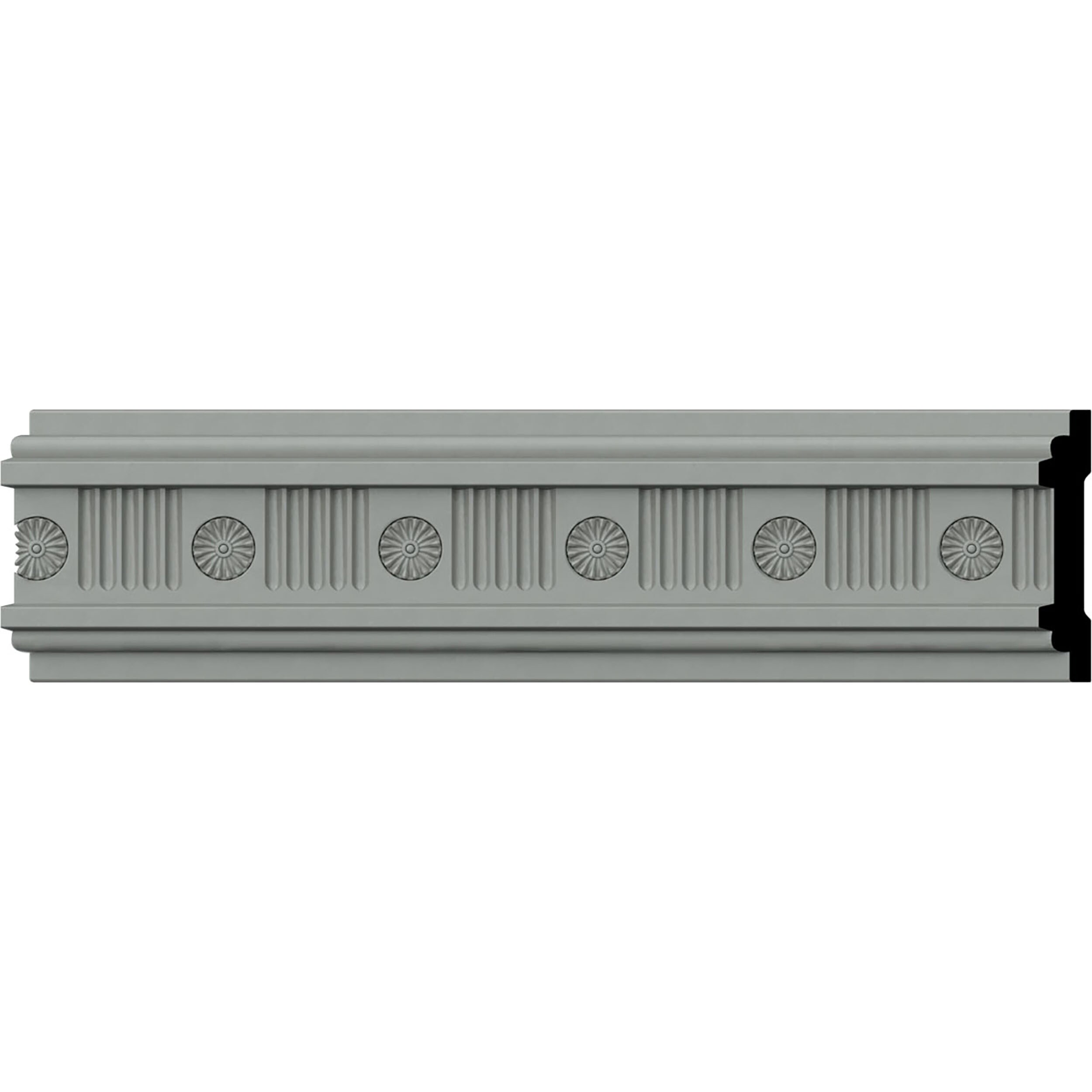 Ekena Millwork CHA02X00ED-CASE-8 Edward 2-1/2-in x 7-ft 10-1/2-in Primed Polyurethane 0 Chair rail Moulding 8 -Pack