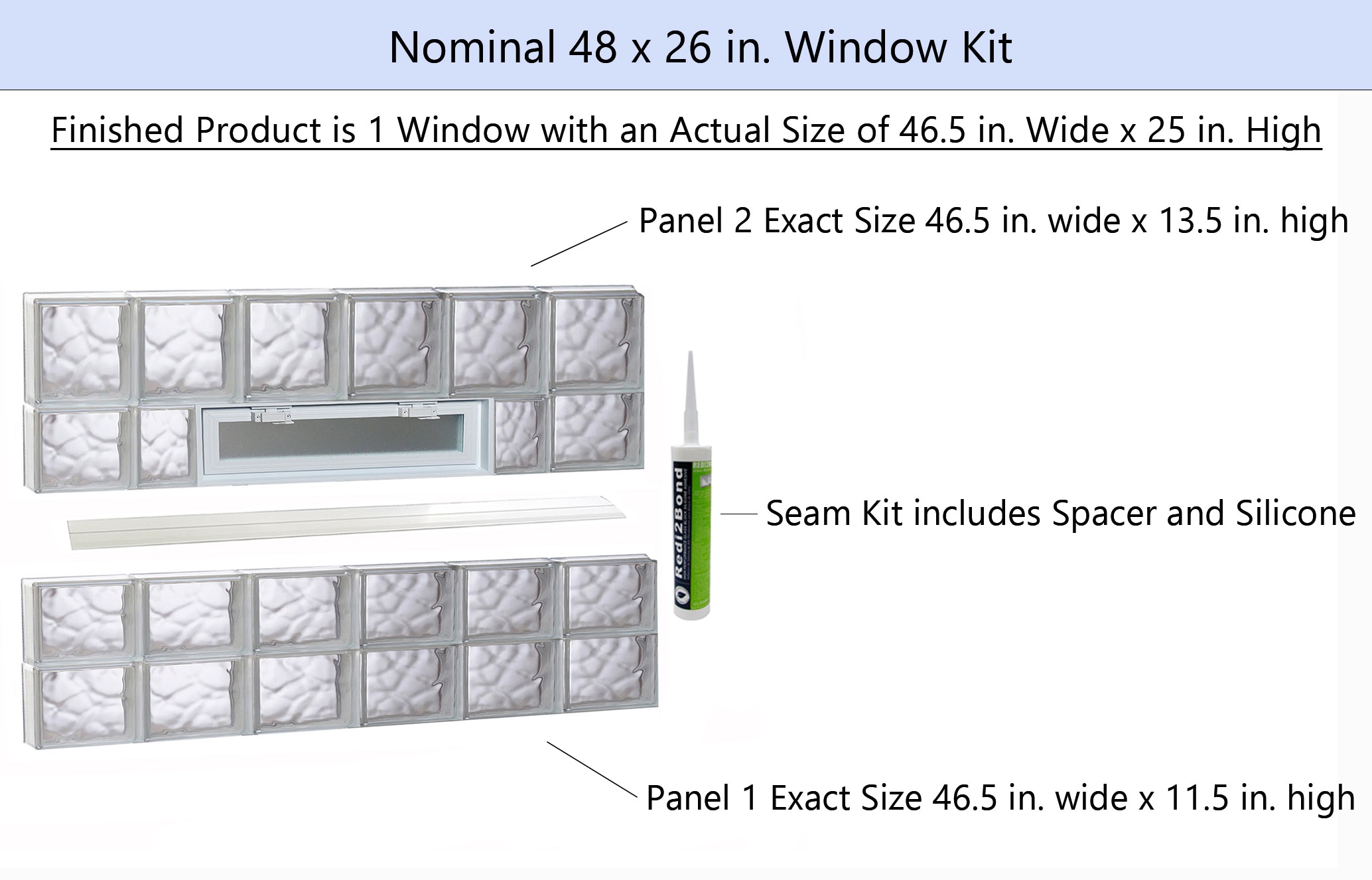 REDI2SET V4826DC Glass-Block-Windows - View #2