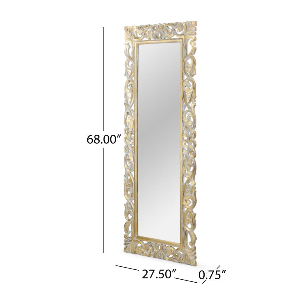 Edge Brass Standing Mirror + Reviews