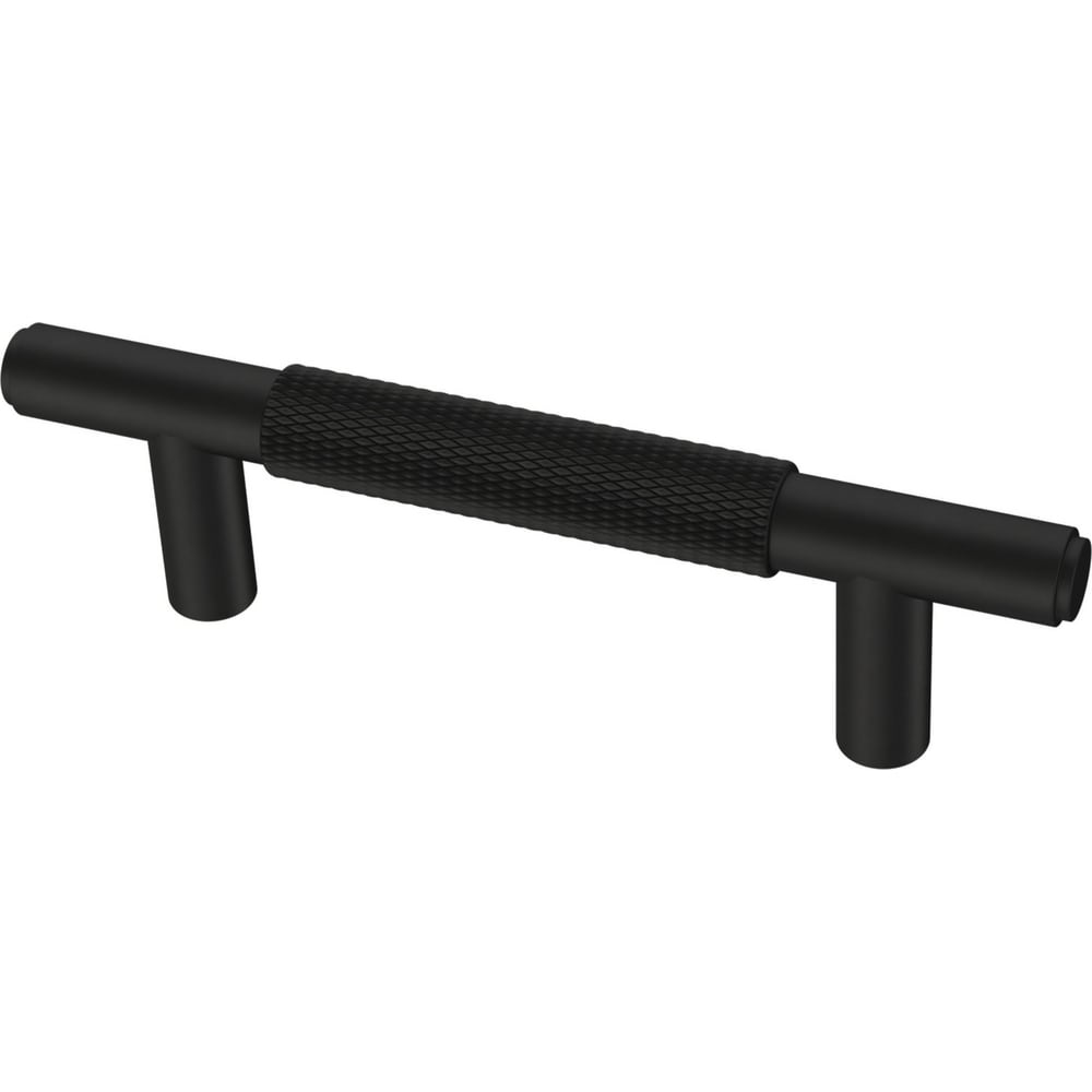 Brainerd Knurled Bar 3-in Center to Center Matte Black Cylindrical Bar  Drawer Pulls in the Drawer Pulls department at