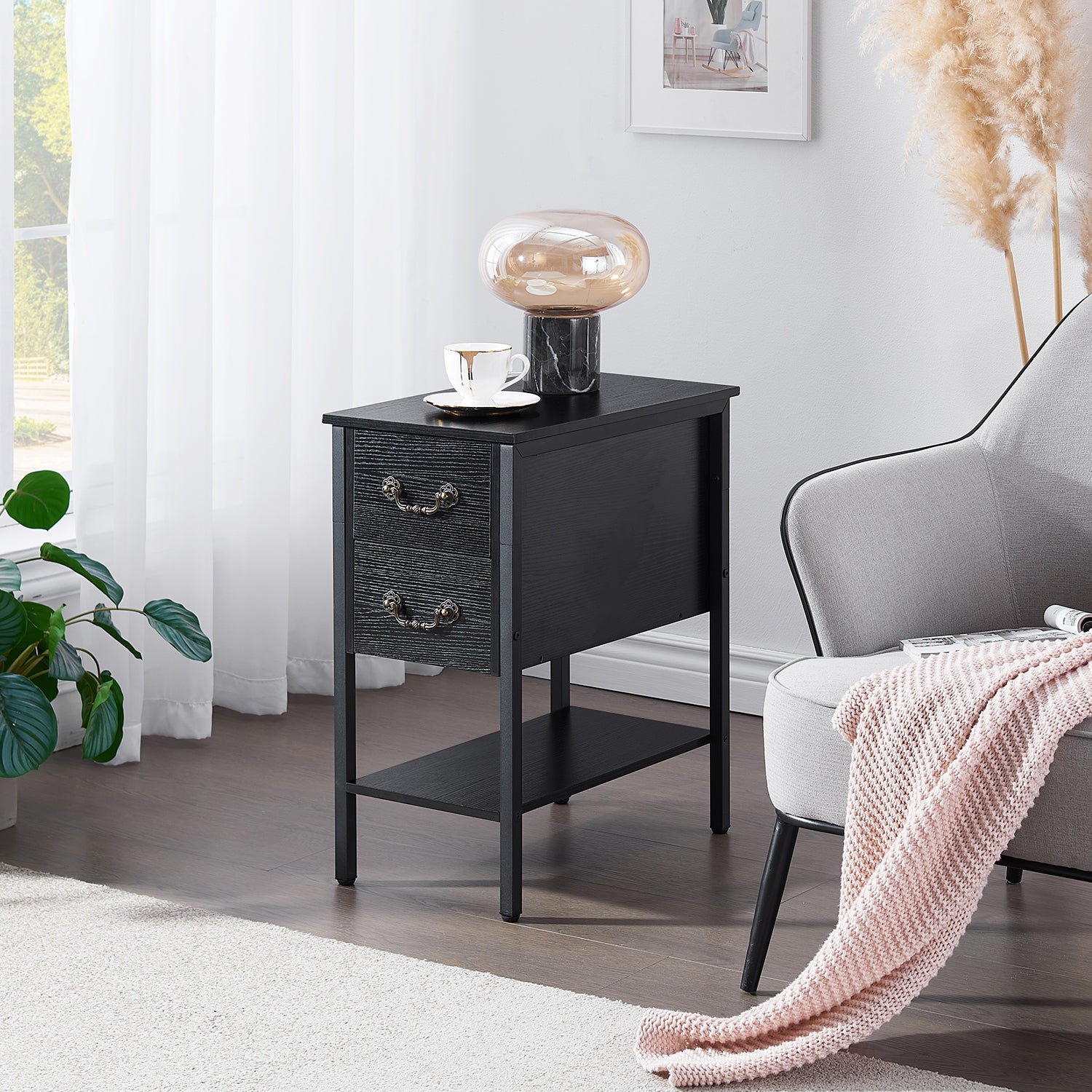 Vecelo LOE-XF-NT04-BLK-A2 nightstands - View #2