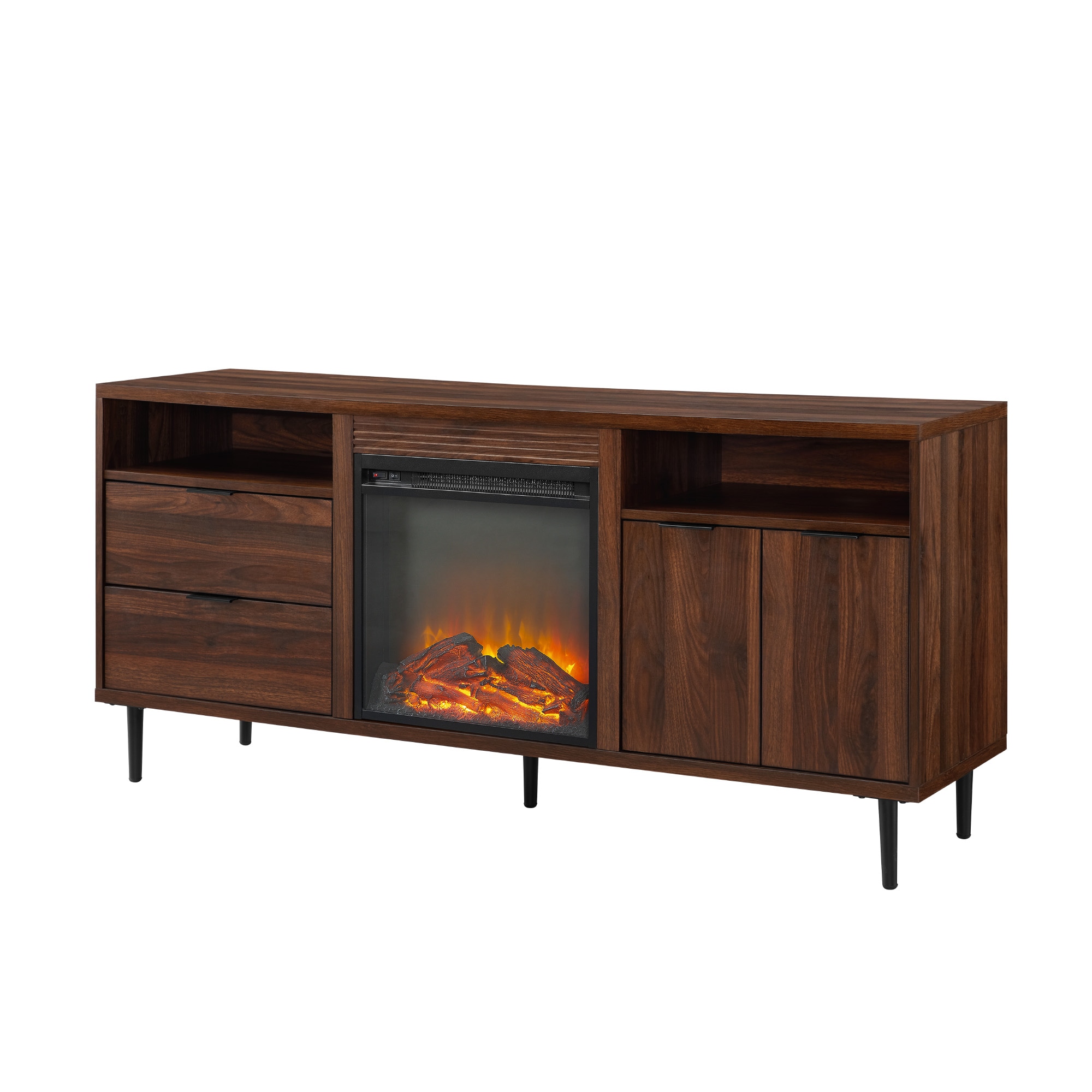 Walker Edison LW60FPRTHDW Electric-Fireplaces - View #5