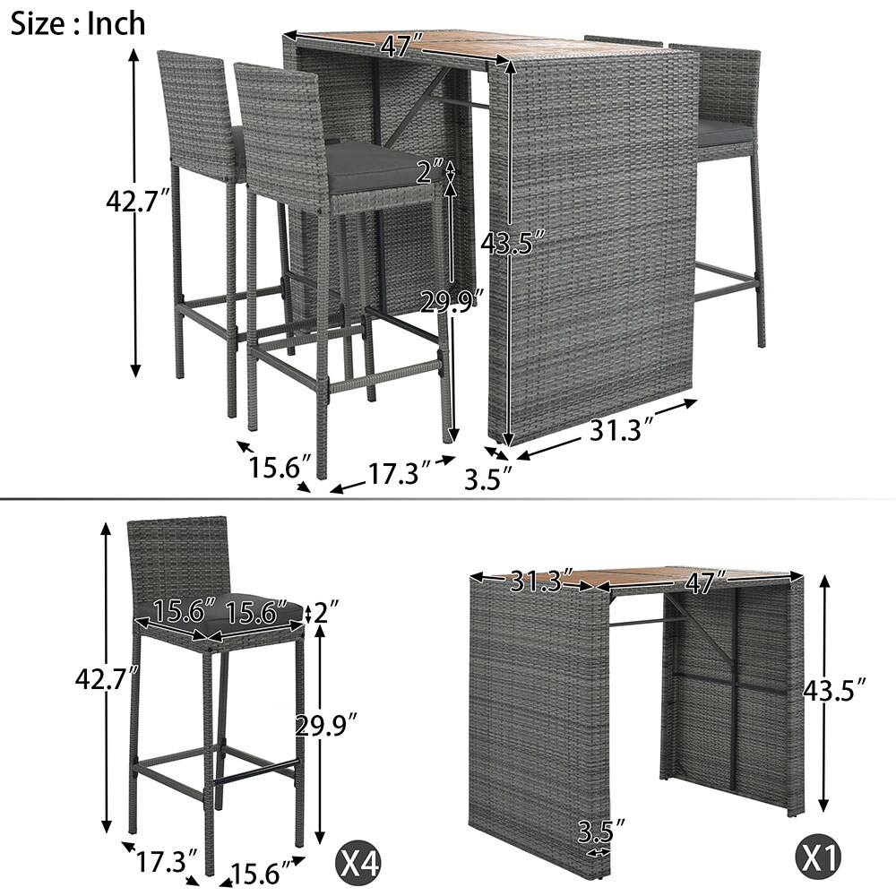 Runesay PADINSETS-9 Patio-Dining-Sets - View #7