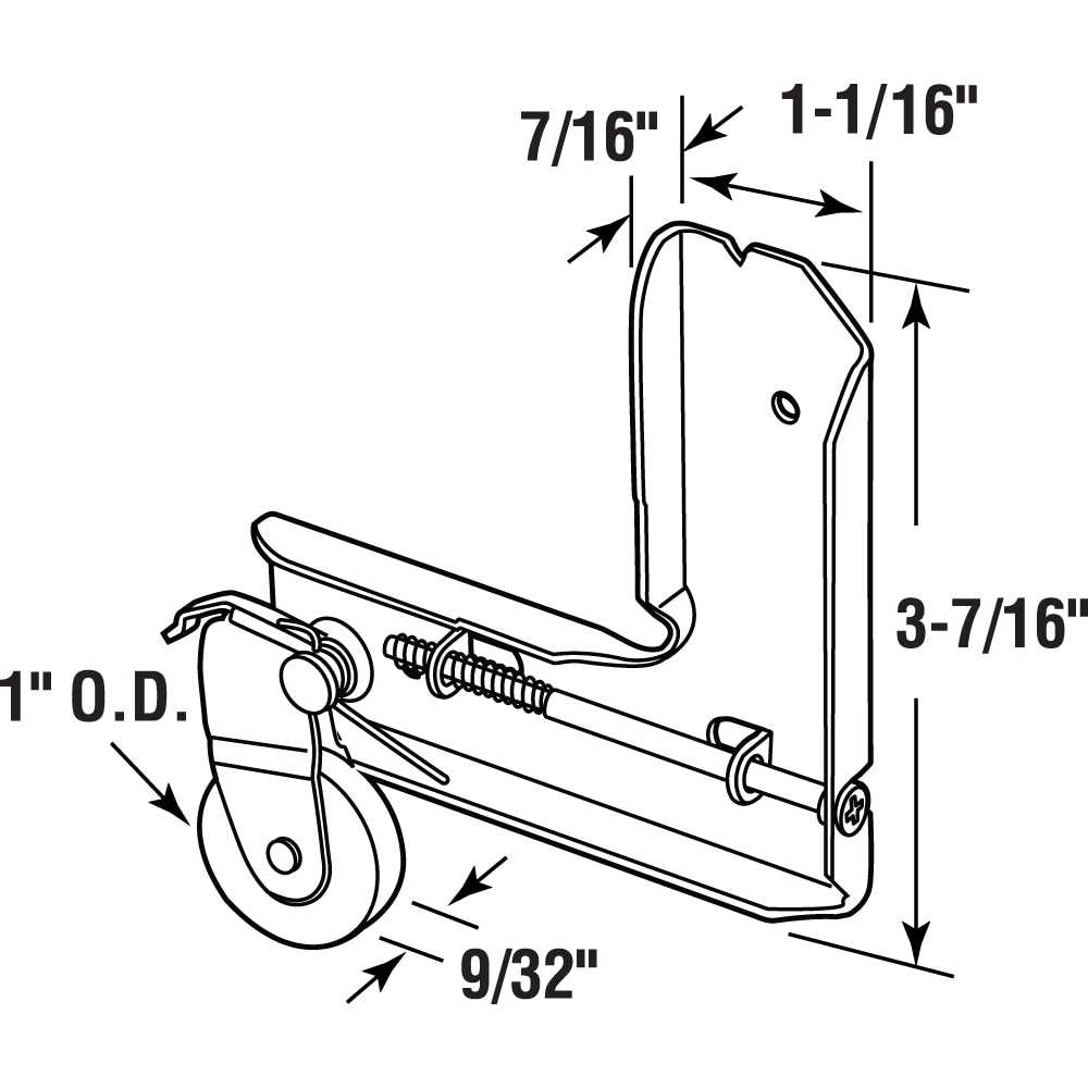 Prime-Line B 727 Sliding-Screen-Door-Rollers-Assem - View #2