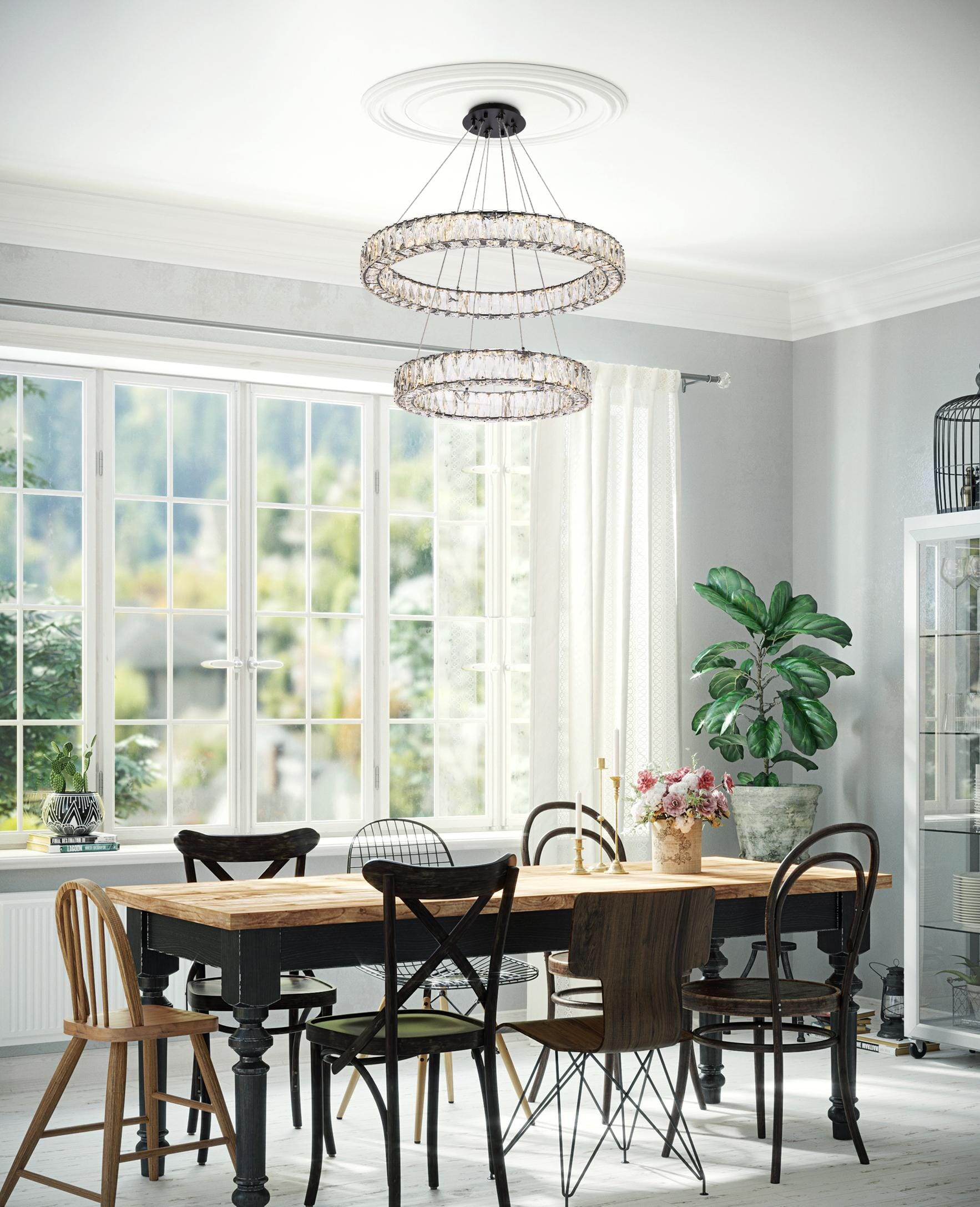 Elegant Decor HF10509G28BK b090015 - View #8