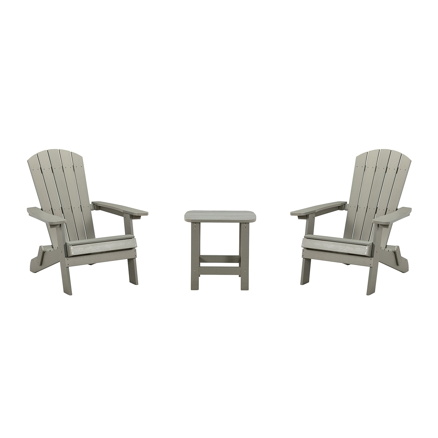 Flynama J-V-W1137-S00008 3 -Piece Patio Conversation Set with Gray