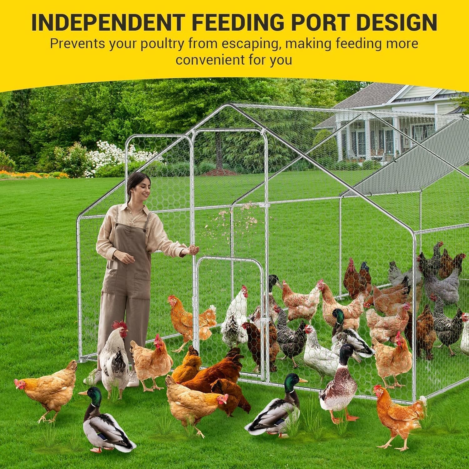 Qeetex GGL-PPG-33389XCH Chicken-Coops-Rabbit-Hutches - View #2