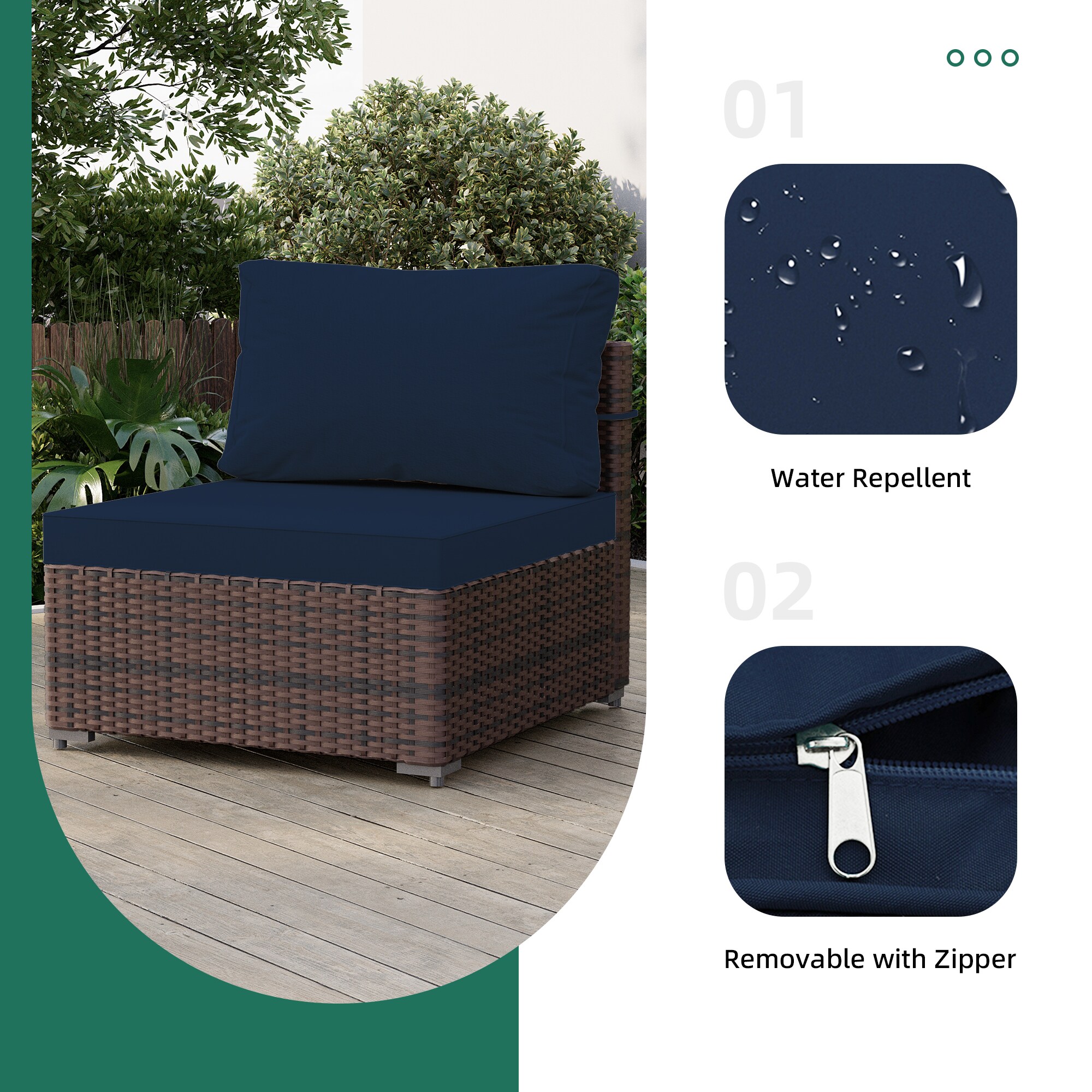 UPHA TBBR-ABC43Y11-NA Patio-Conversation-Sets - View #5