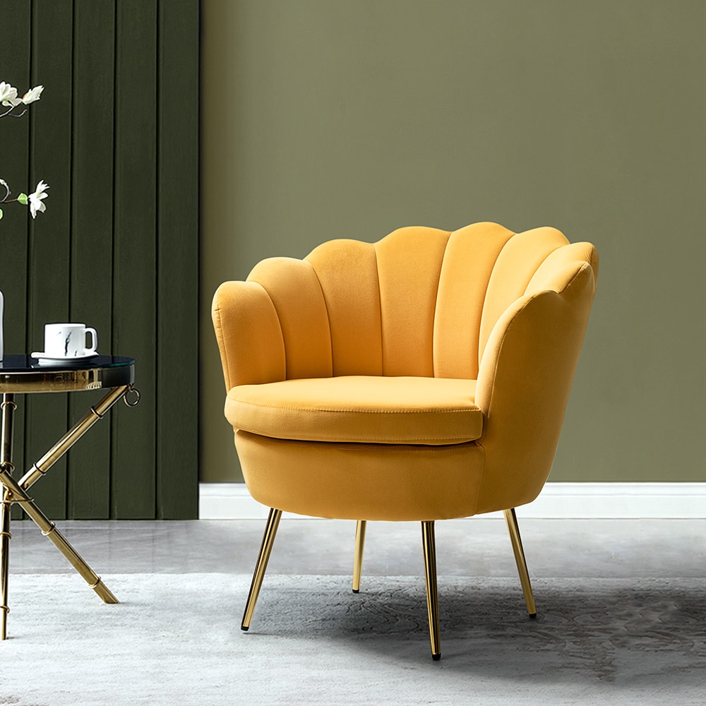 Mustard bucket online chair