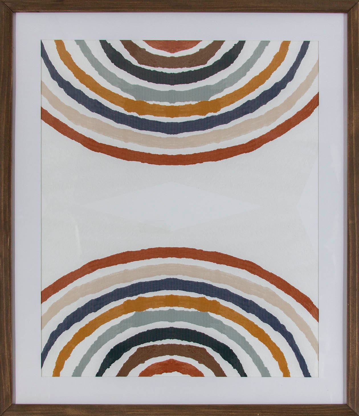 Origin 21 2012-8007LOW Double Rainbow Framed 24-Inches H x 20-Inches W Modern Glass Print