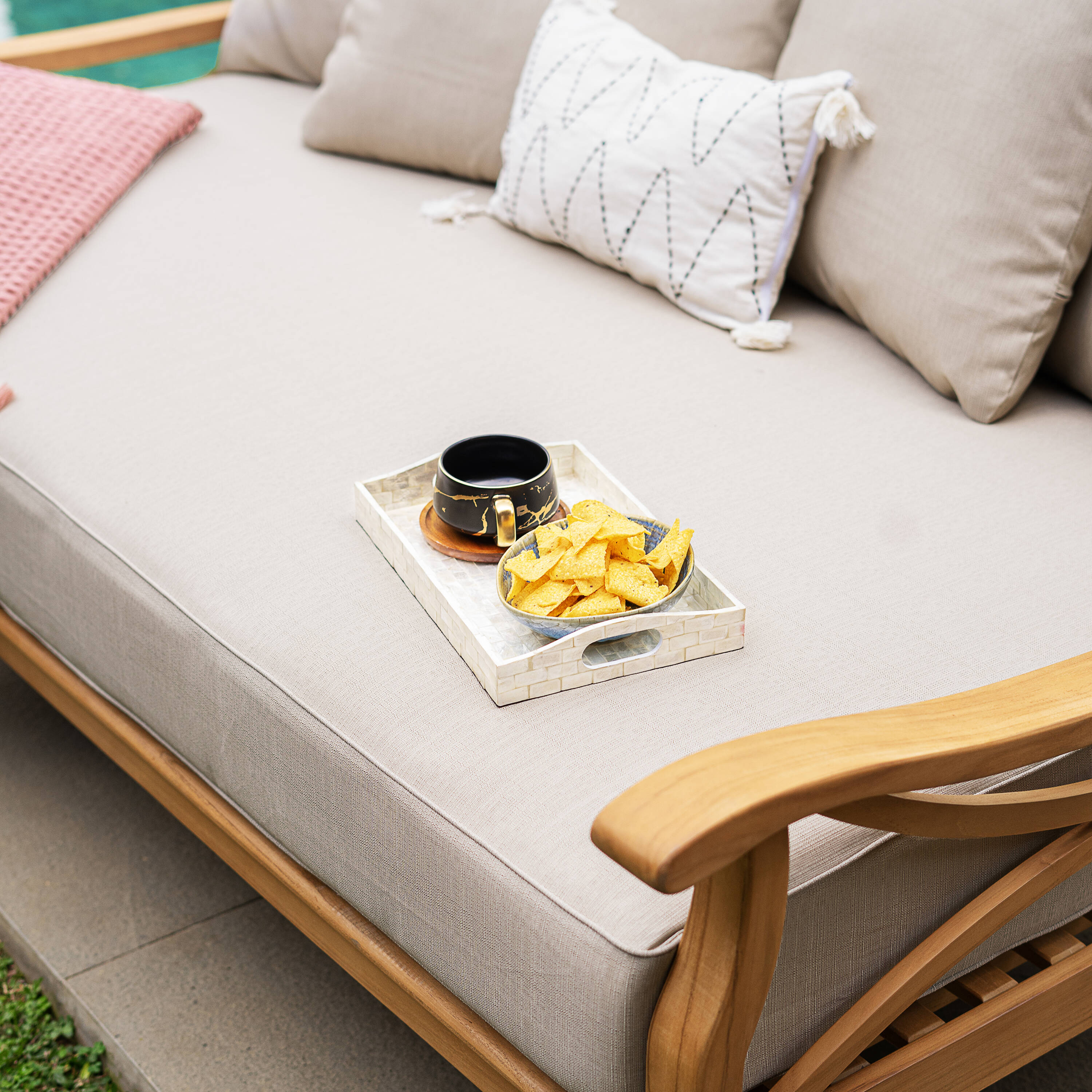 Cambridge Casual 460138-TW-XX-BG-XX Patio-Sofas-Daybeds - View #4