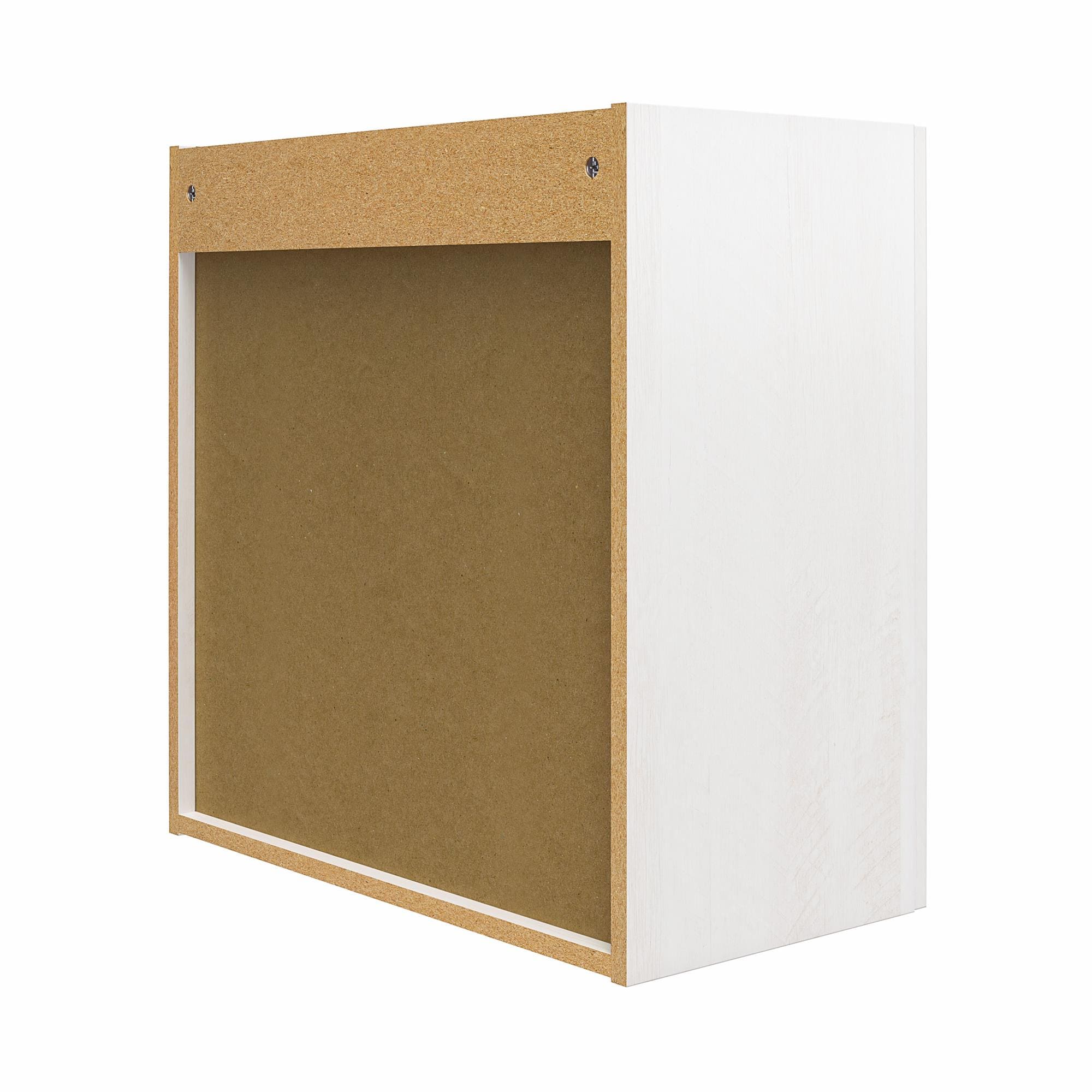 Camberly 3 Door Wall Cabinet with Hanging Rod, Ivory Oak – Ameriwood