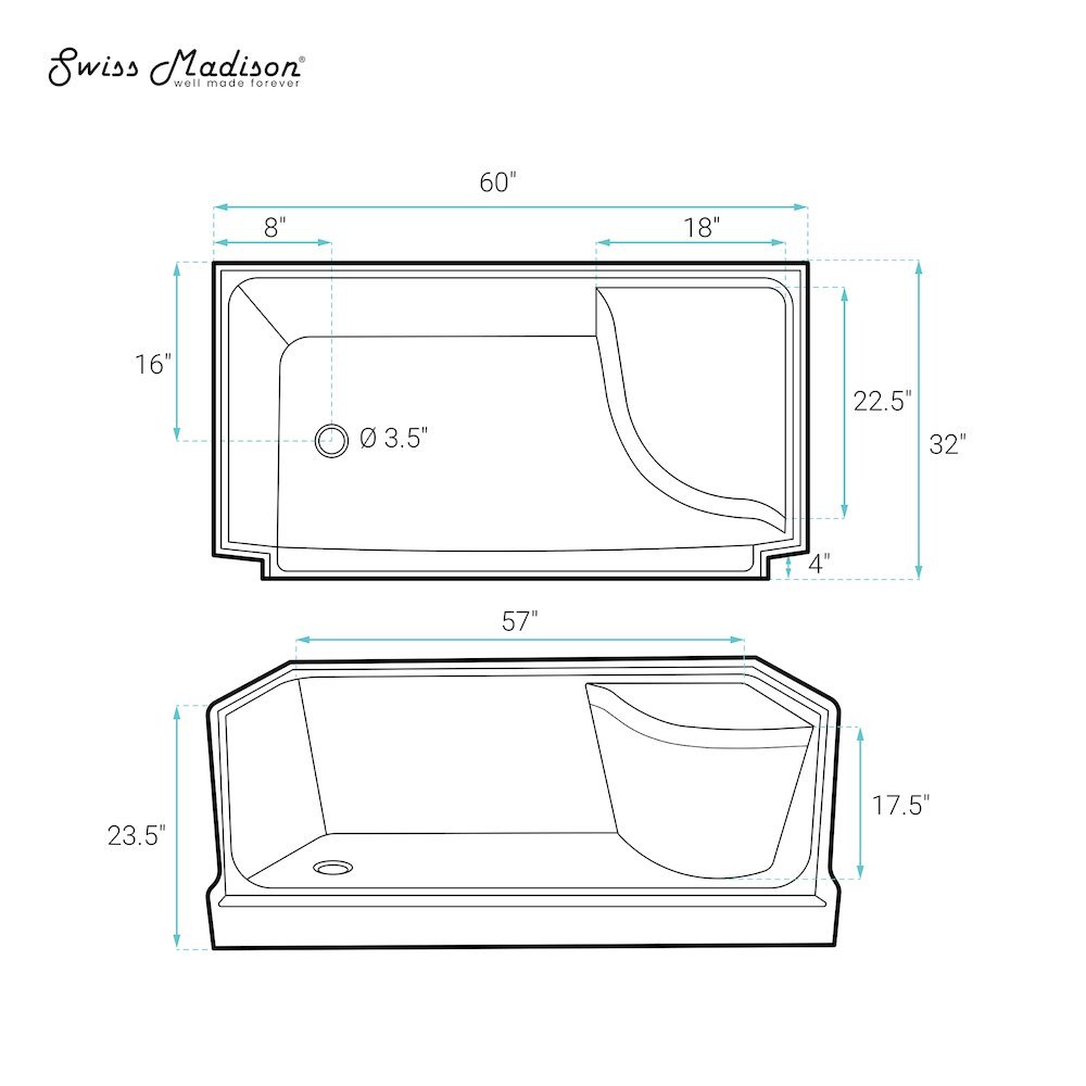 Swiss Madison SM-5-SB537W Shower-Parts - View #6