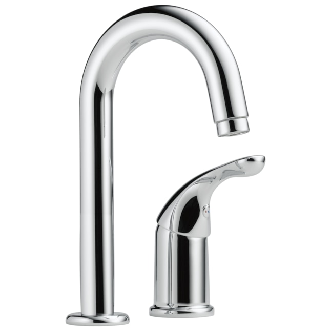 Delta Classic Chrome 2-Handle Deck-Mount Bar and Prep Handle Kitchen Faucet Delta Classic Chrome 2-Handle Deck-Mount Bar and Prep Handle Kitchen Faucet