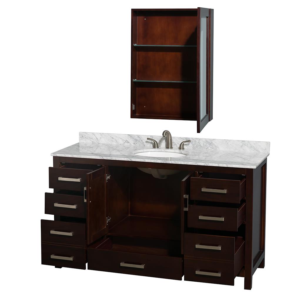 Wyndham Collection WCS141460SESCMUNOMED Bath-Vanity-Combo - View #2