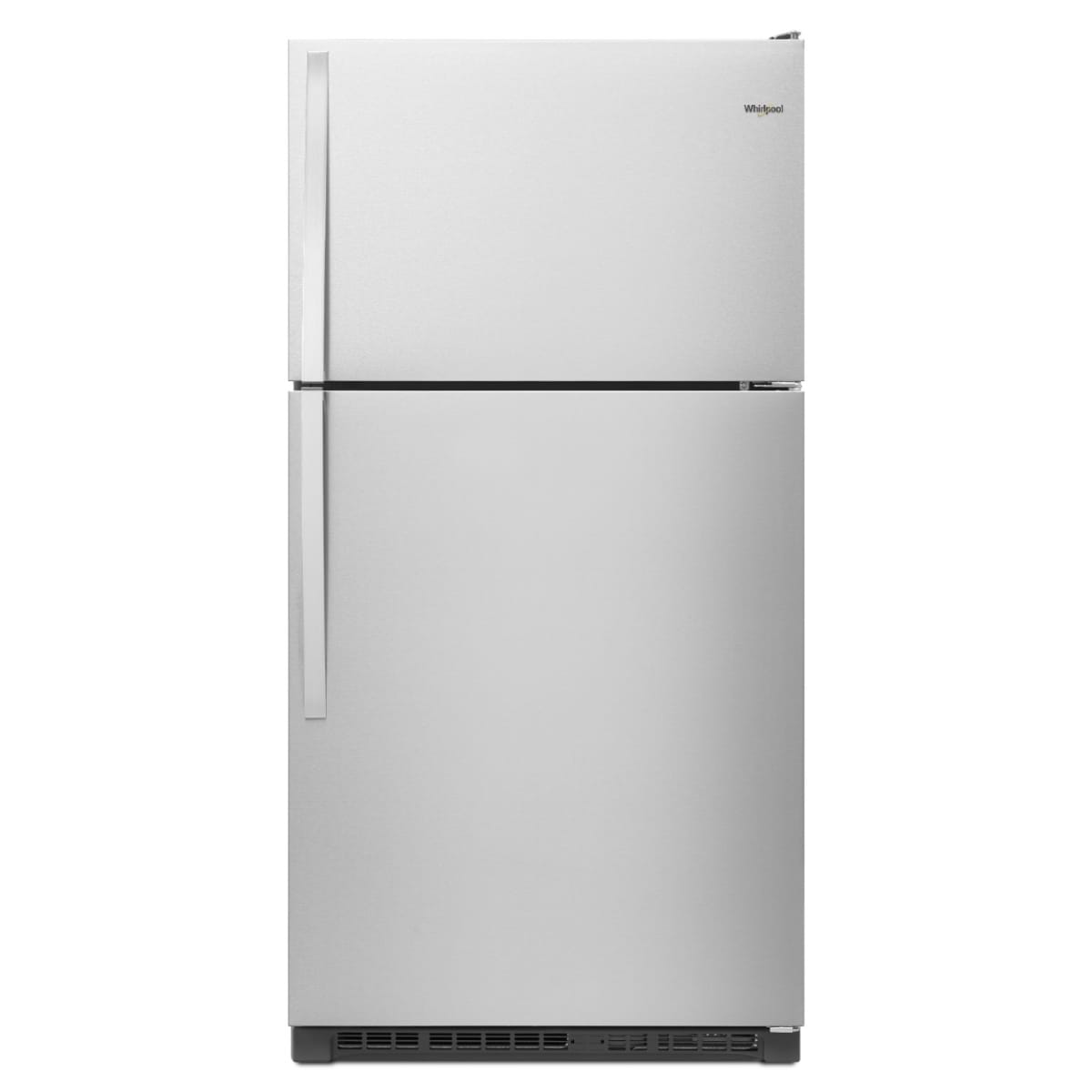 Whirlpool WRT311FZDM 20.5-cu ft Standard-Depth 33-in Wide Top-Freezer Refrigerator ( Monochromatic Stainless Steel )