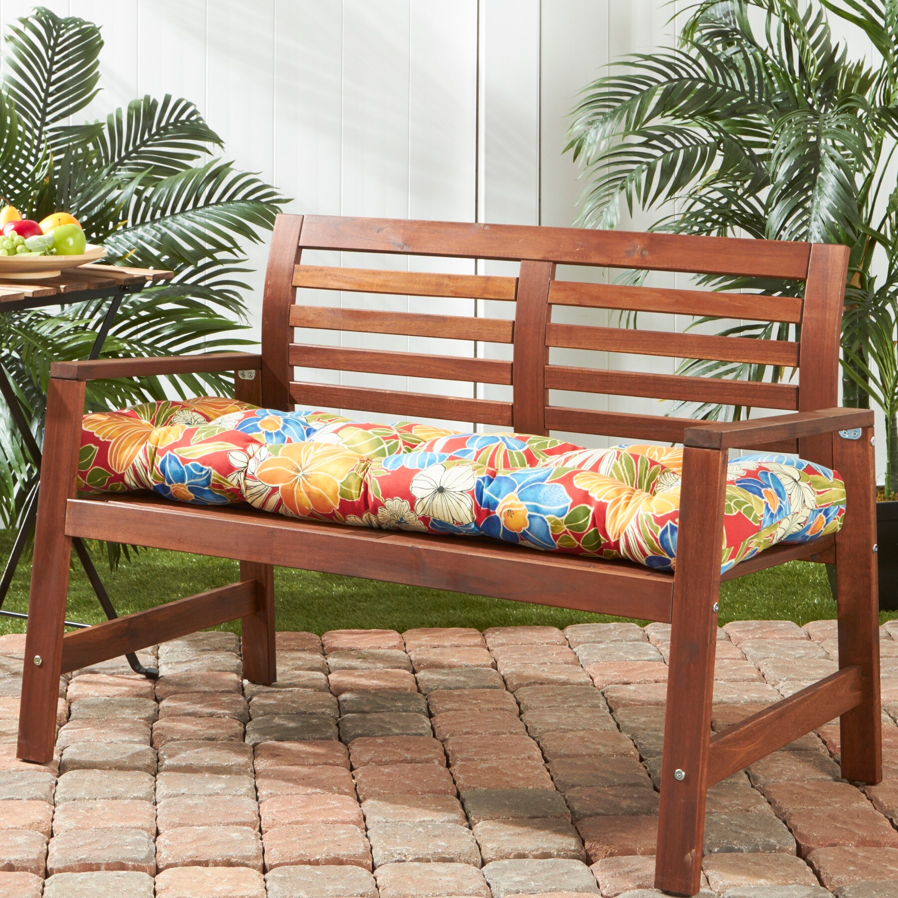 Greendale Home Fashions OC5812-ALOHA-RED Patio-Furniture-Cushions - View #7