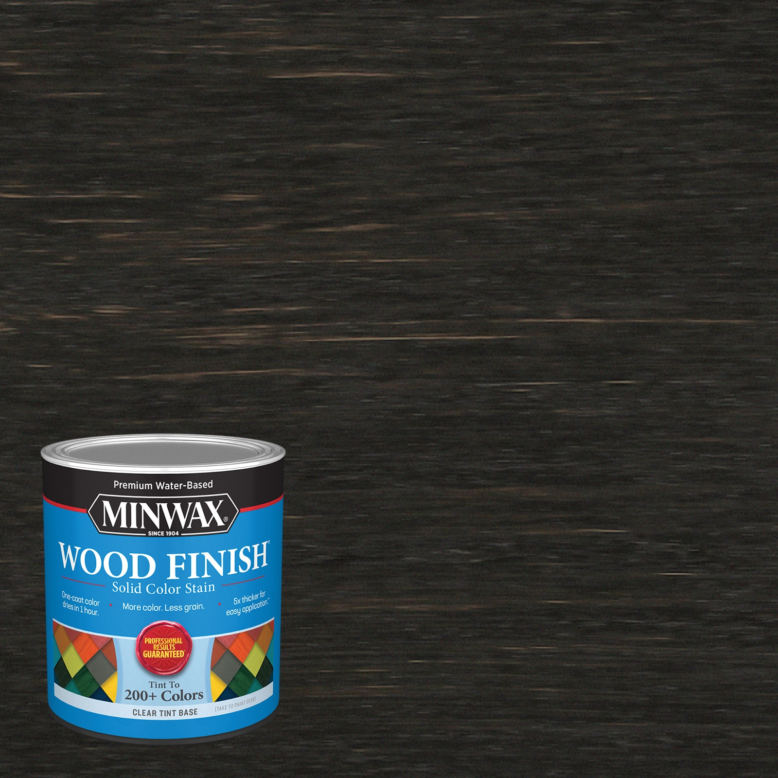Minwax Wood Finish Water-Based Black Mw1173 Solid Interior Stain