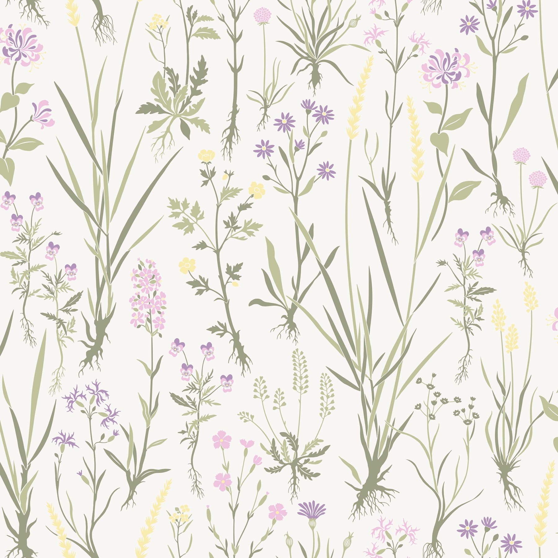 Sandudd Harald Green Botanical Wallpaper at Lowes.com