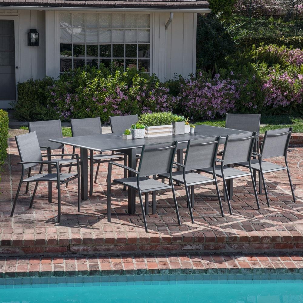 Hanover CAMDN11PC-GRY Patio-Dining-Sets - View #10