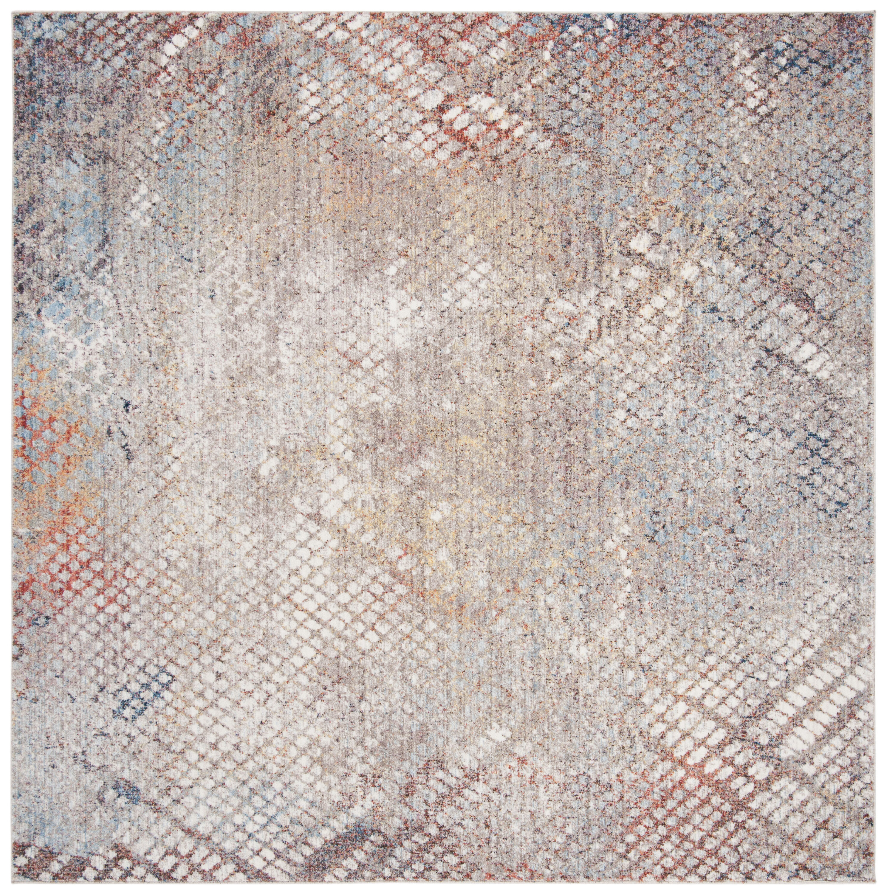 Monray 655A Grey/Gold 7 X 7 Area Rug
