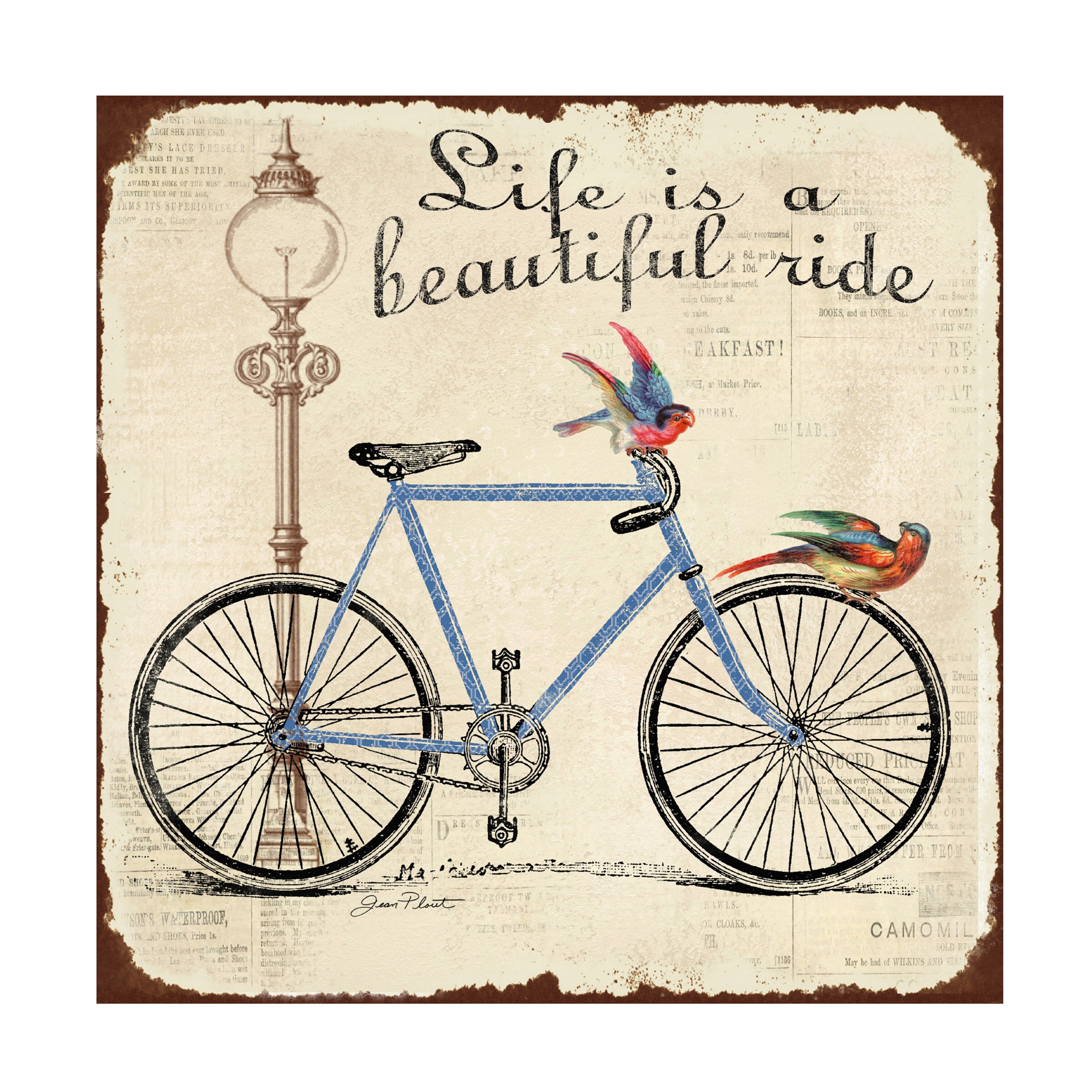 Trademark Fine Art Jean Plout Bike 3 Canvas Art