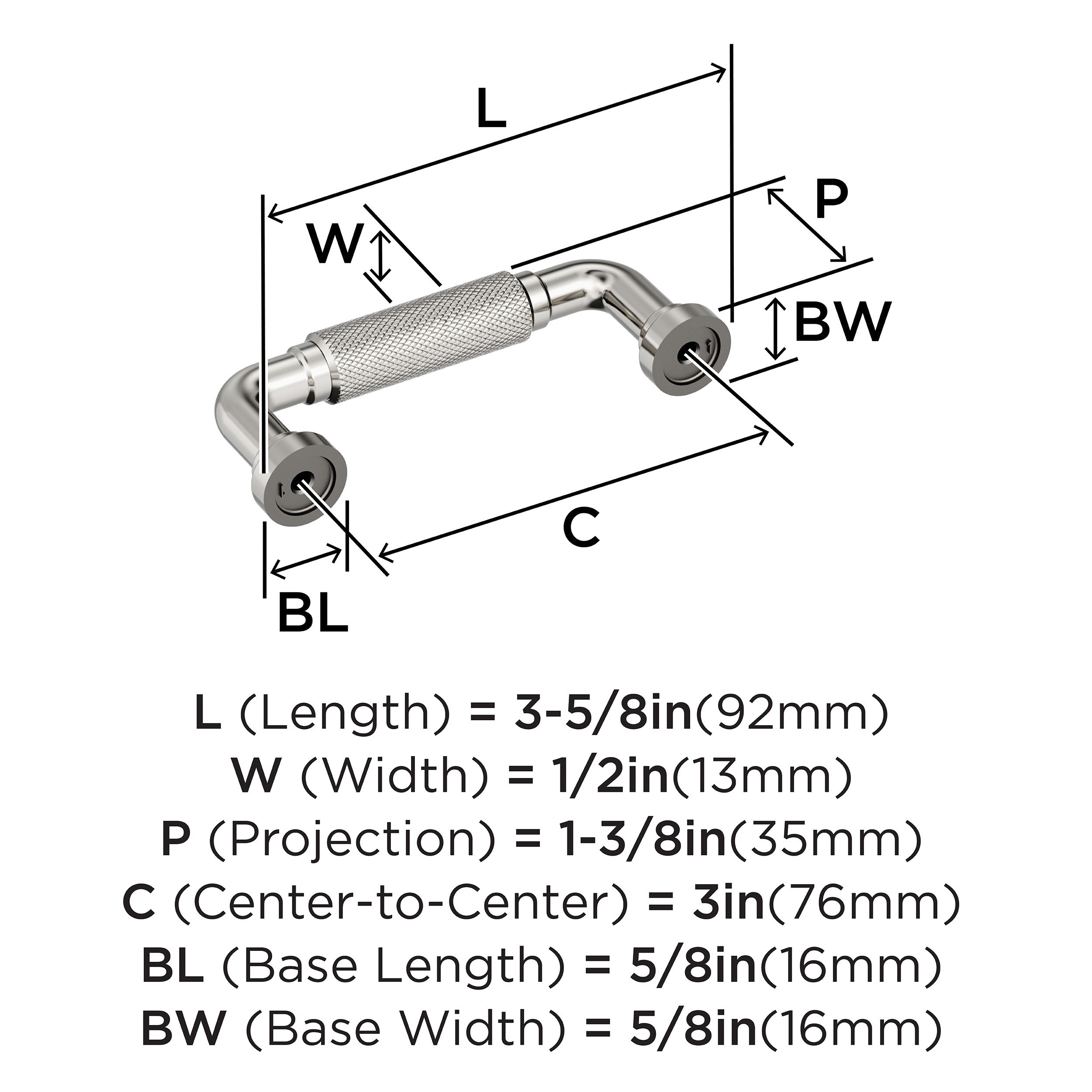 Amerock BP37681PN Cabinet-Pulls - View #4