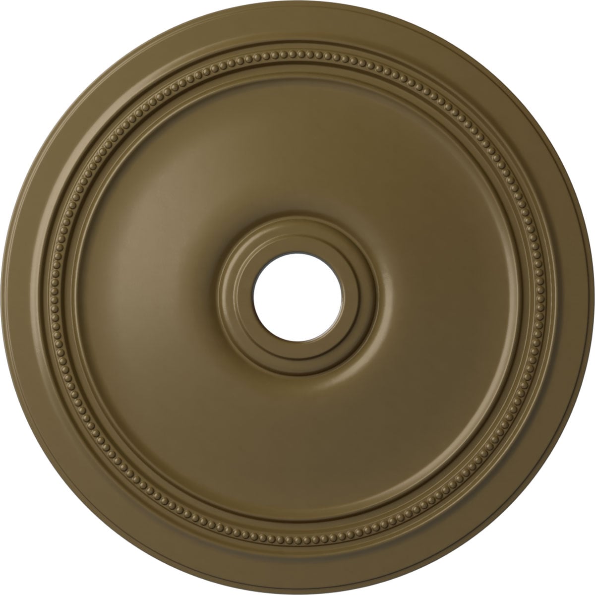 Ekena Millwork CM24DIMMF Diane 24-in W x 24-in L Painted Mississippi Mud Polyurethane Whole Ceiling Medallion
