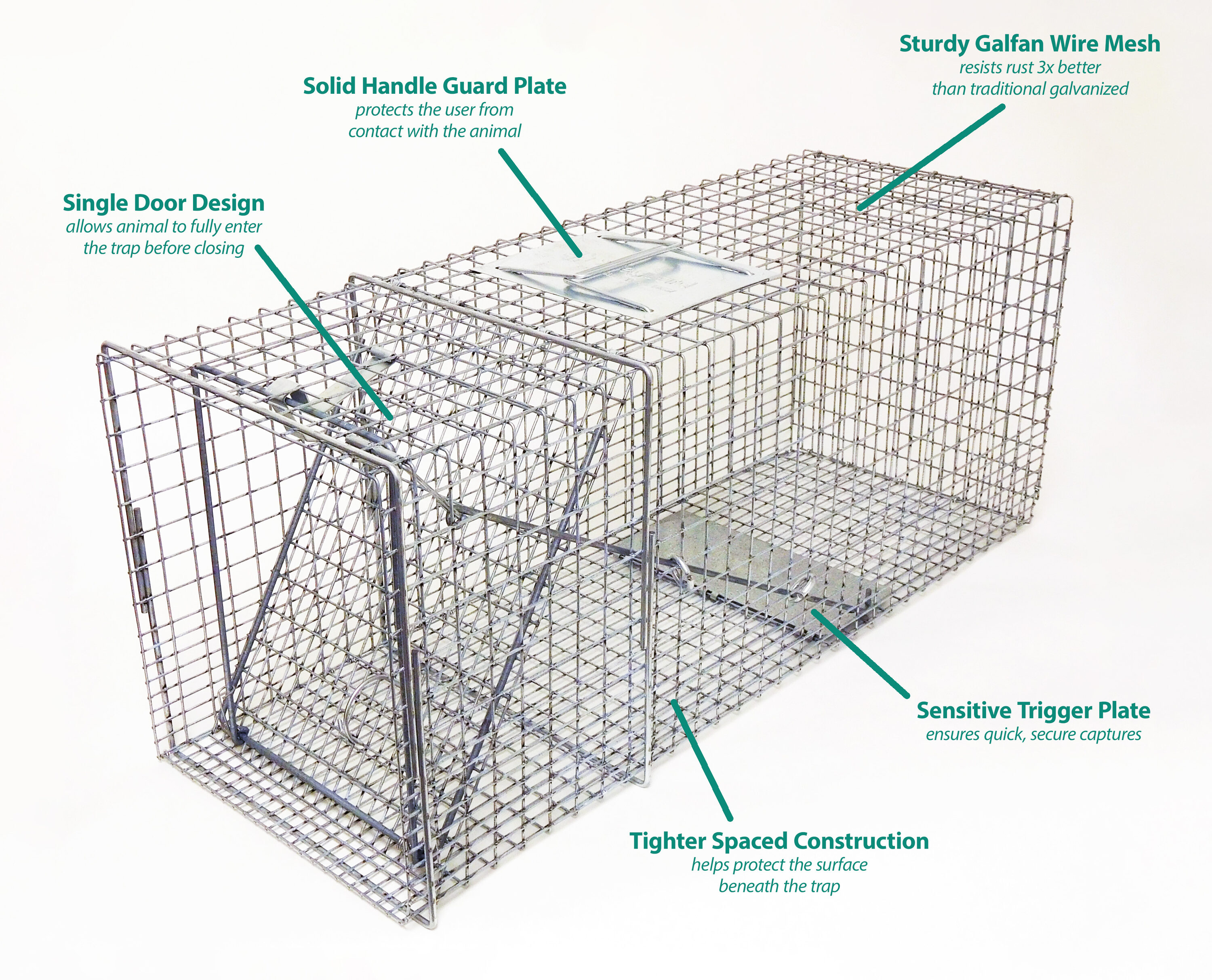 Catch & Release Traps for Raccoons and Rabbits, 2 Pack - 87-678-0204