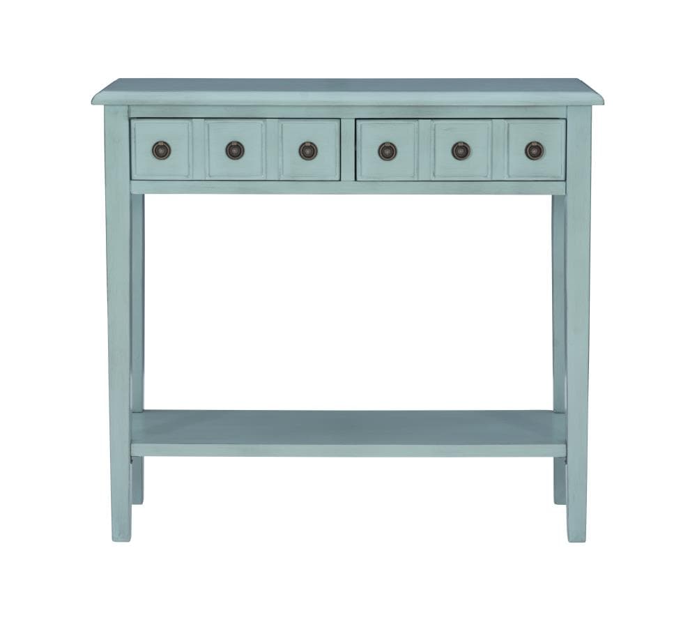 Powell Sadie Casual Teal Console Table at Lowes.com