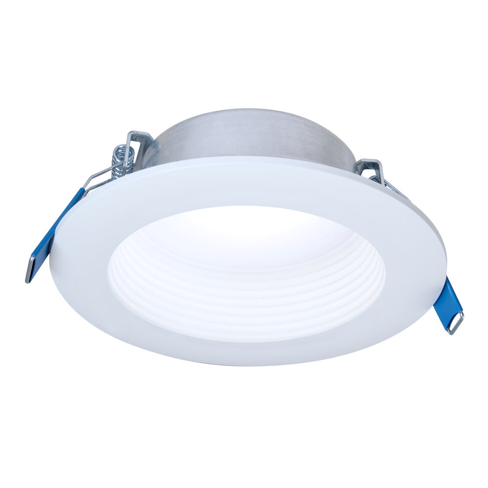 Halo White 4-in 665-Lumen Switchable Round Dimmable LED Canless Downlight Recessed Downlights department at Lowes.com