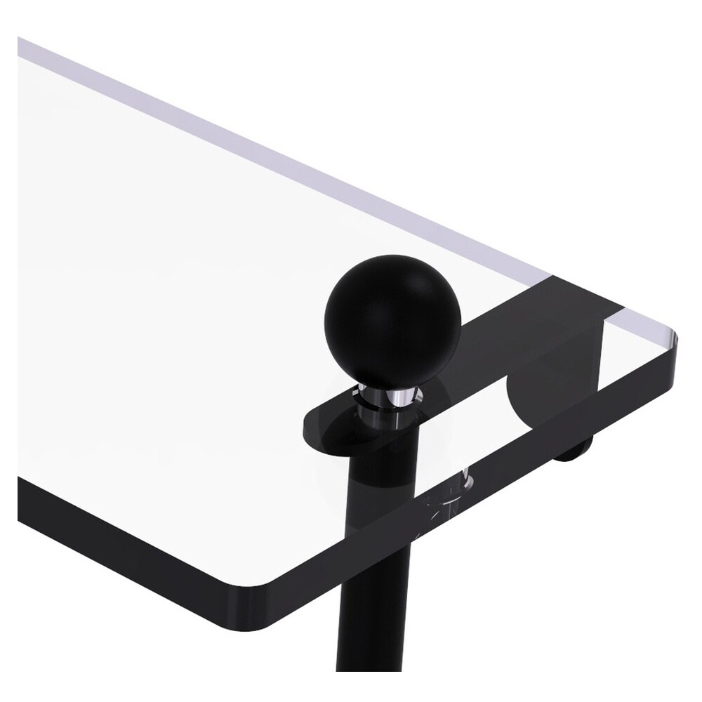 Allied Brass PR-2/16-BKM Bathroom-Shelves - View #2