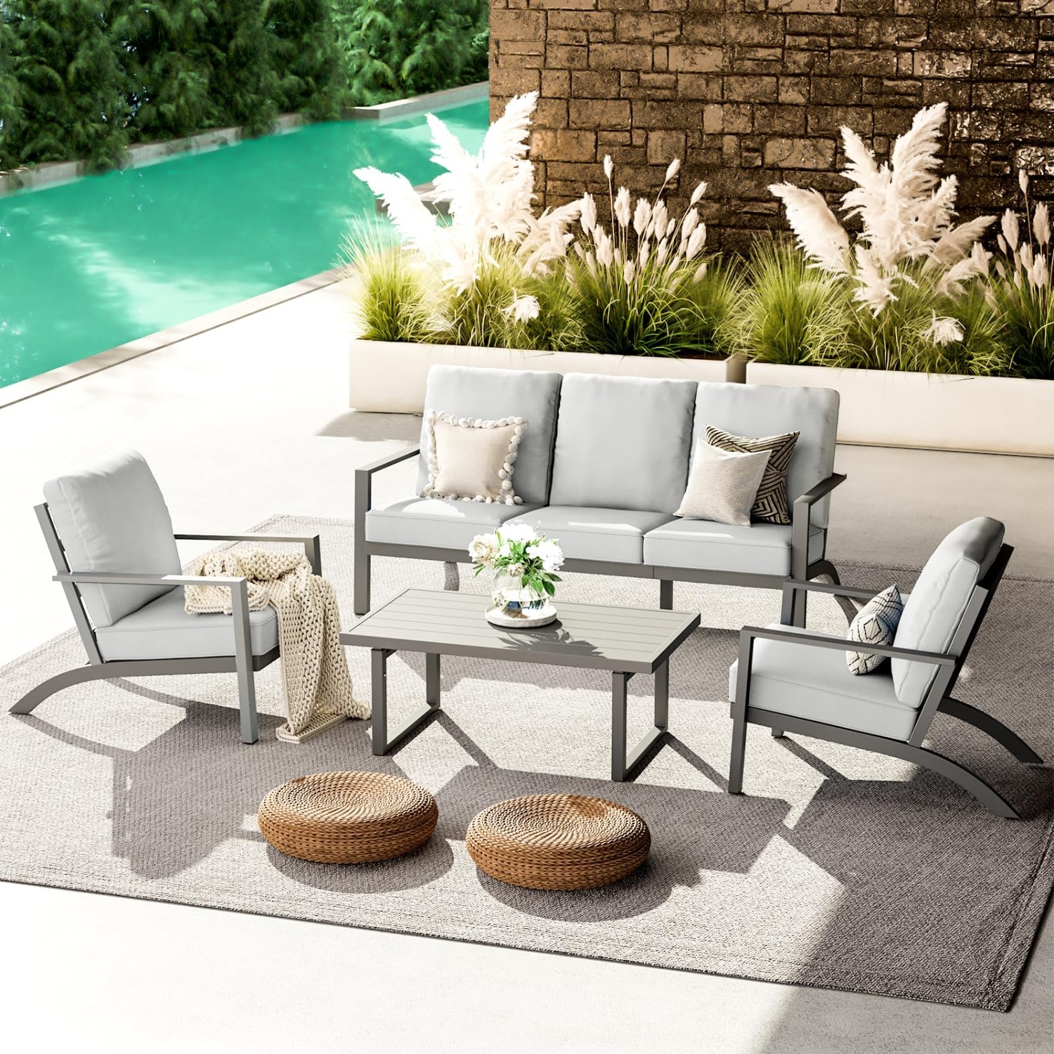 AECOJOY 16299GR-LS01 Patio-Sofas-Daybeds - View #2