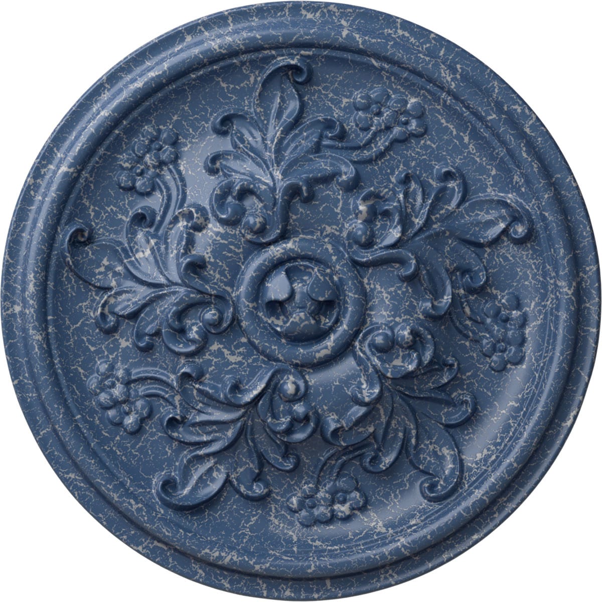 Ekena Millwork CM14KTAMC Katheryn 14.5-in W x 14.5-in L Painted Americana Crackle Polyurethane Whole Ceiling Medallion