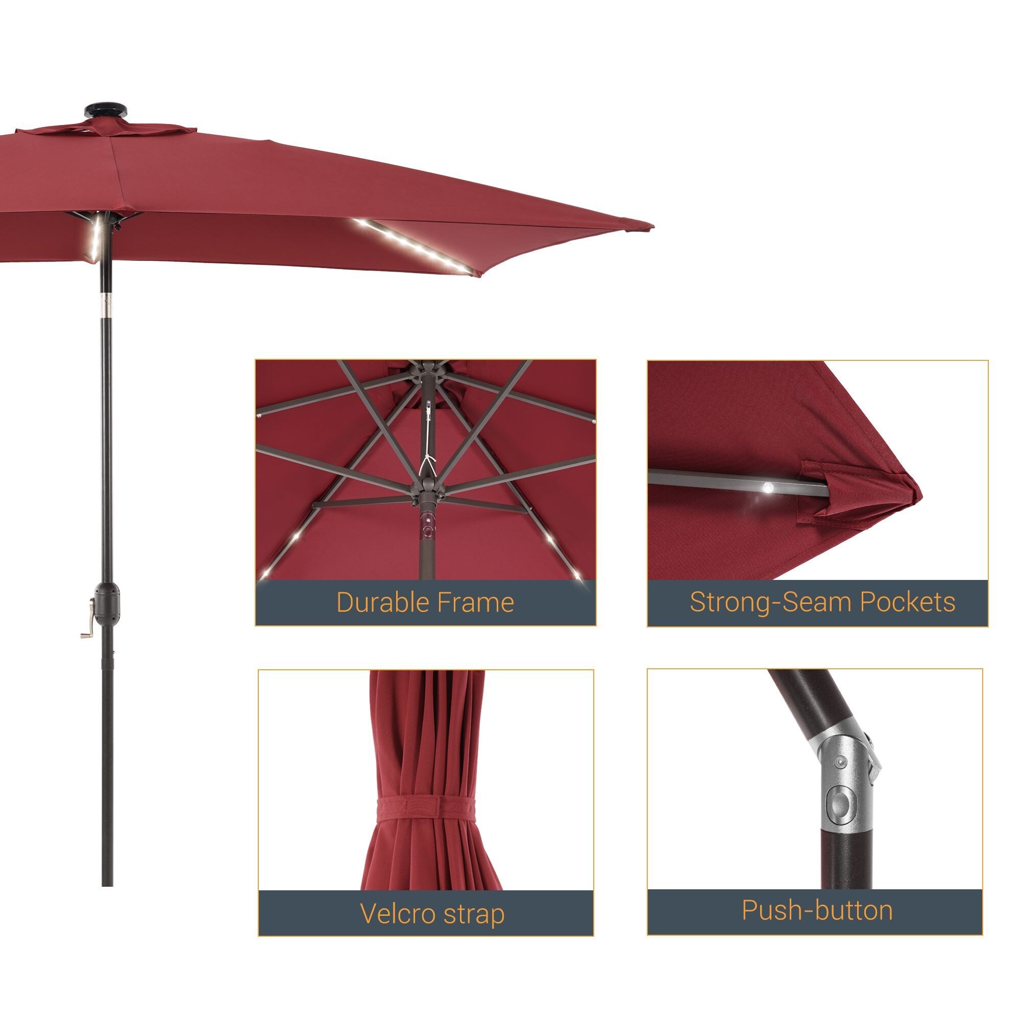 Sonkuki SD-S103RD-LED Umbrellas-2 - View #3