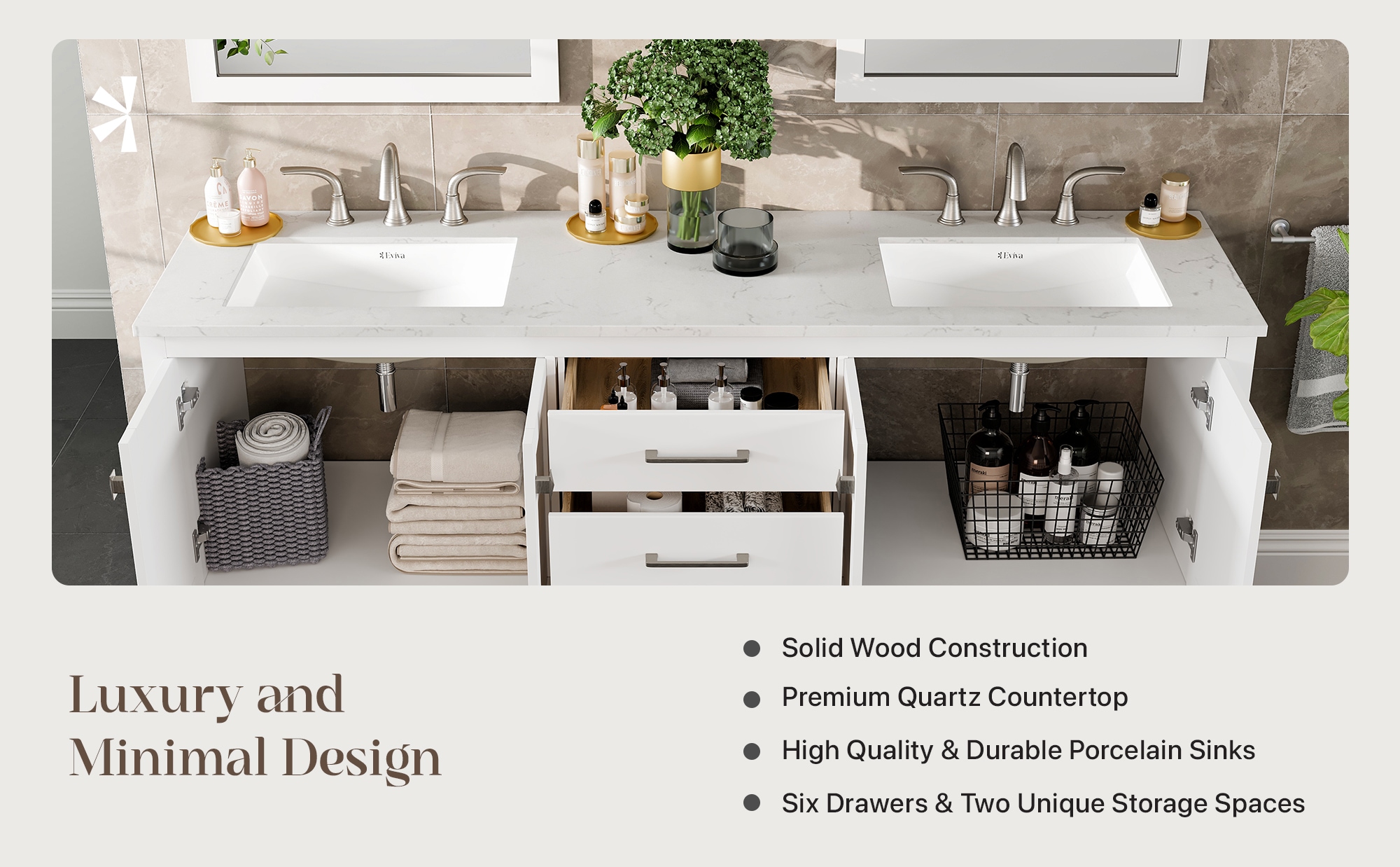 Eviva EVVN412-78WH-Q Bath-Vanity-Combo - View #7