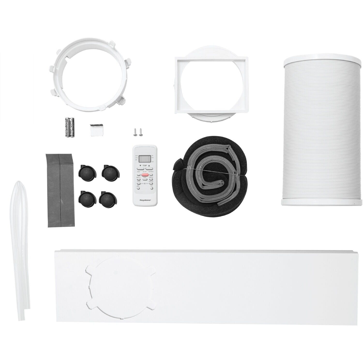 Keystone White Portable Air Conditioner with Remote and Sleep Mode