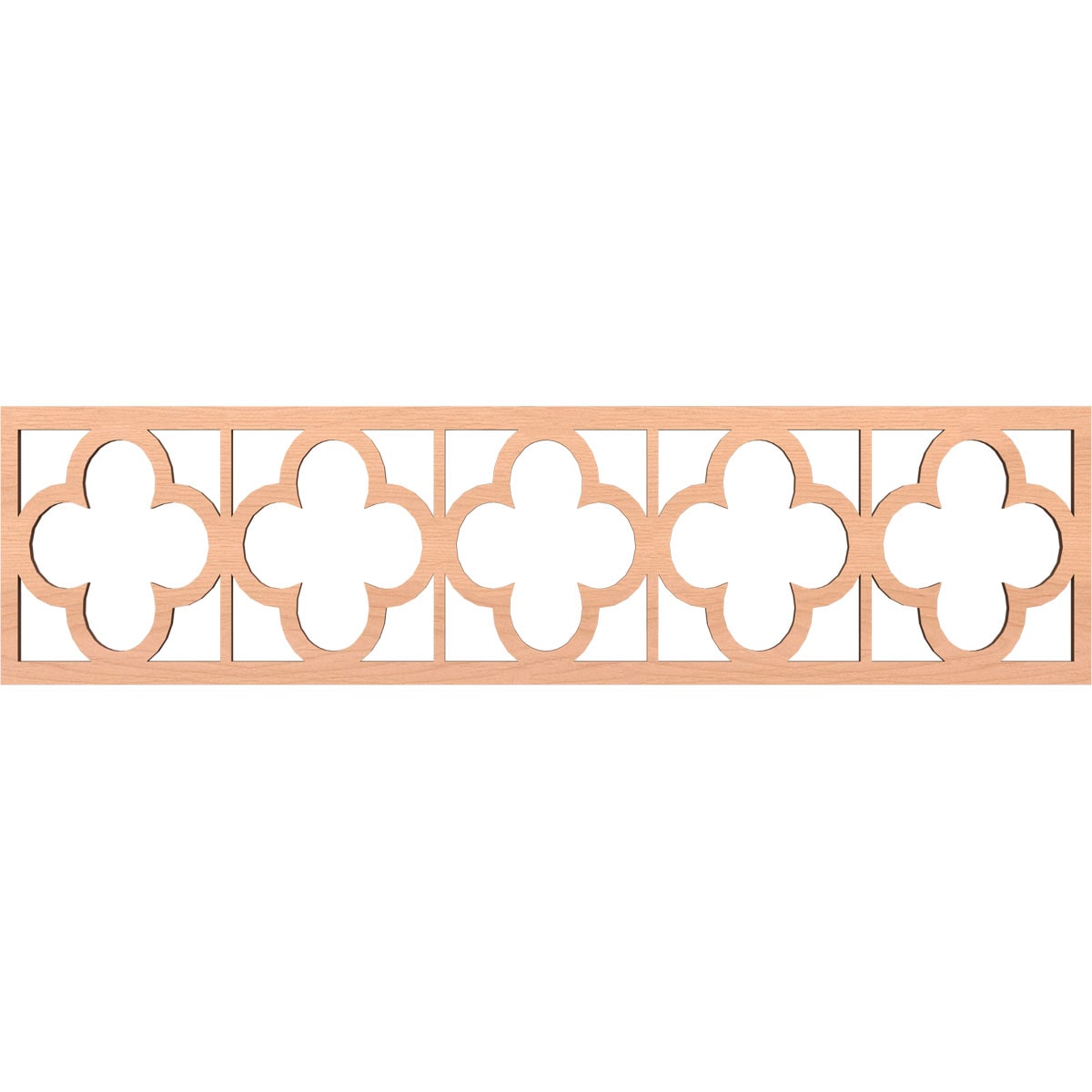 Ekena Millwork MLDB12X47WDLAL Woodall Fretwork Flat Trim 12-in x 3.92-ft Alder Brown Unfinished 2155973 Pierced Wall Panel Moulding