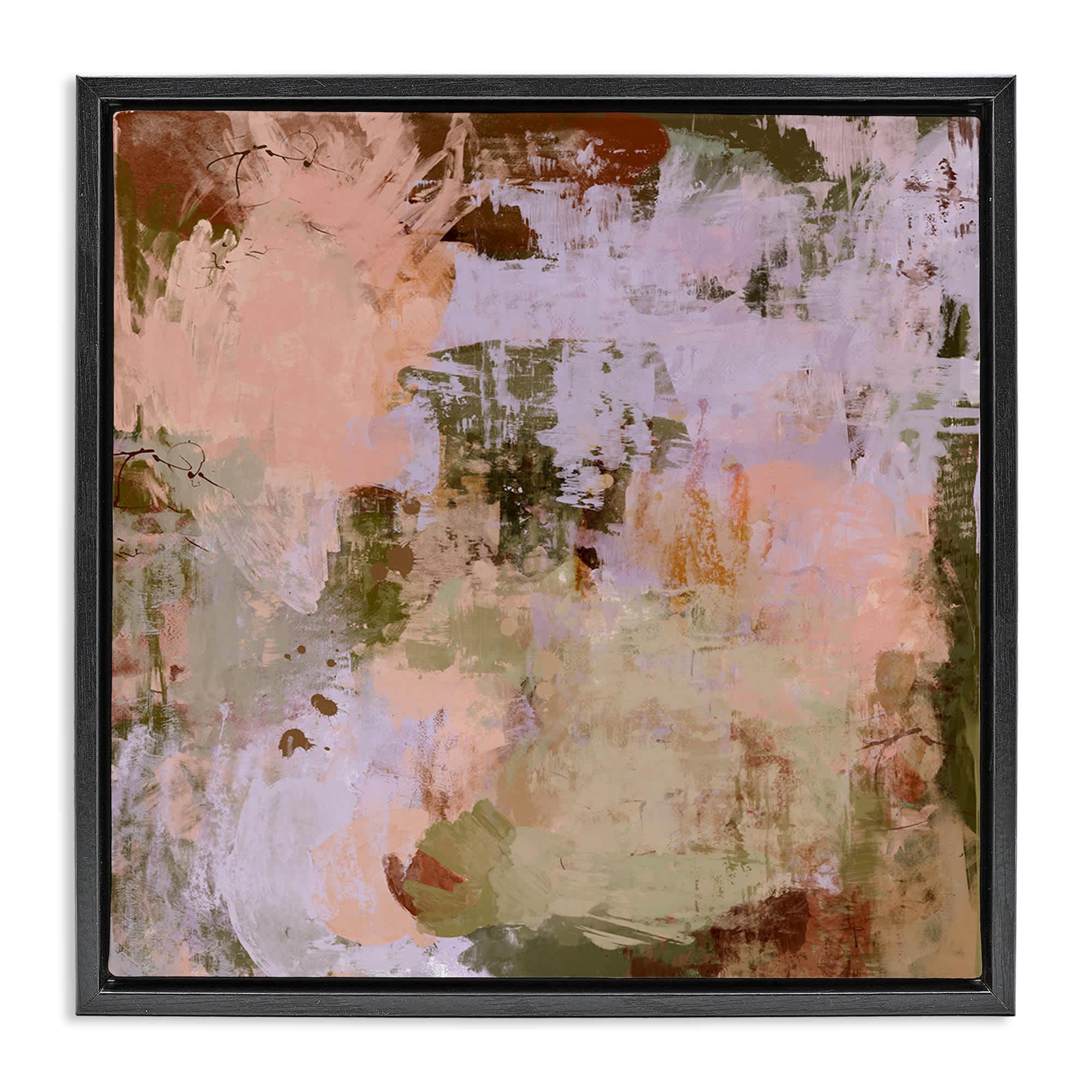 Stupell Industries BS-638-FFB-17X17 Rustic Distressed Impression Floating Frame design by Hayley Michelle