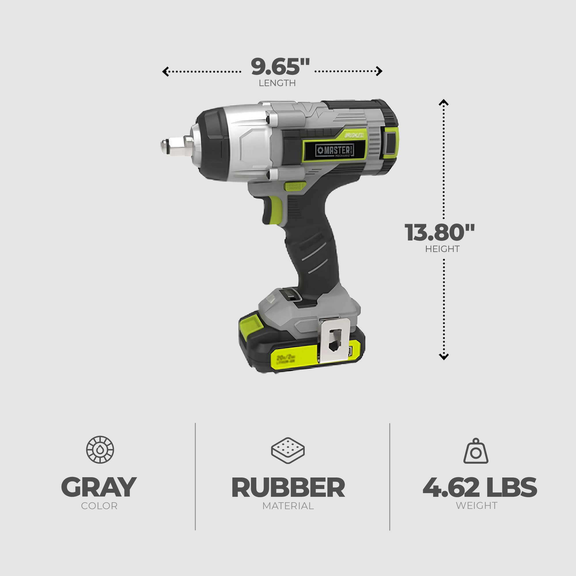 Master Mechanic 404571 Cordless-Impact-Wrenches - View #3
