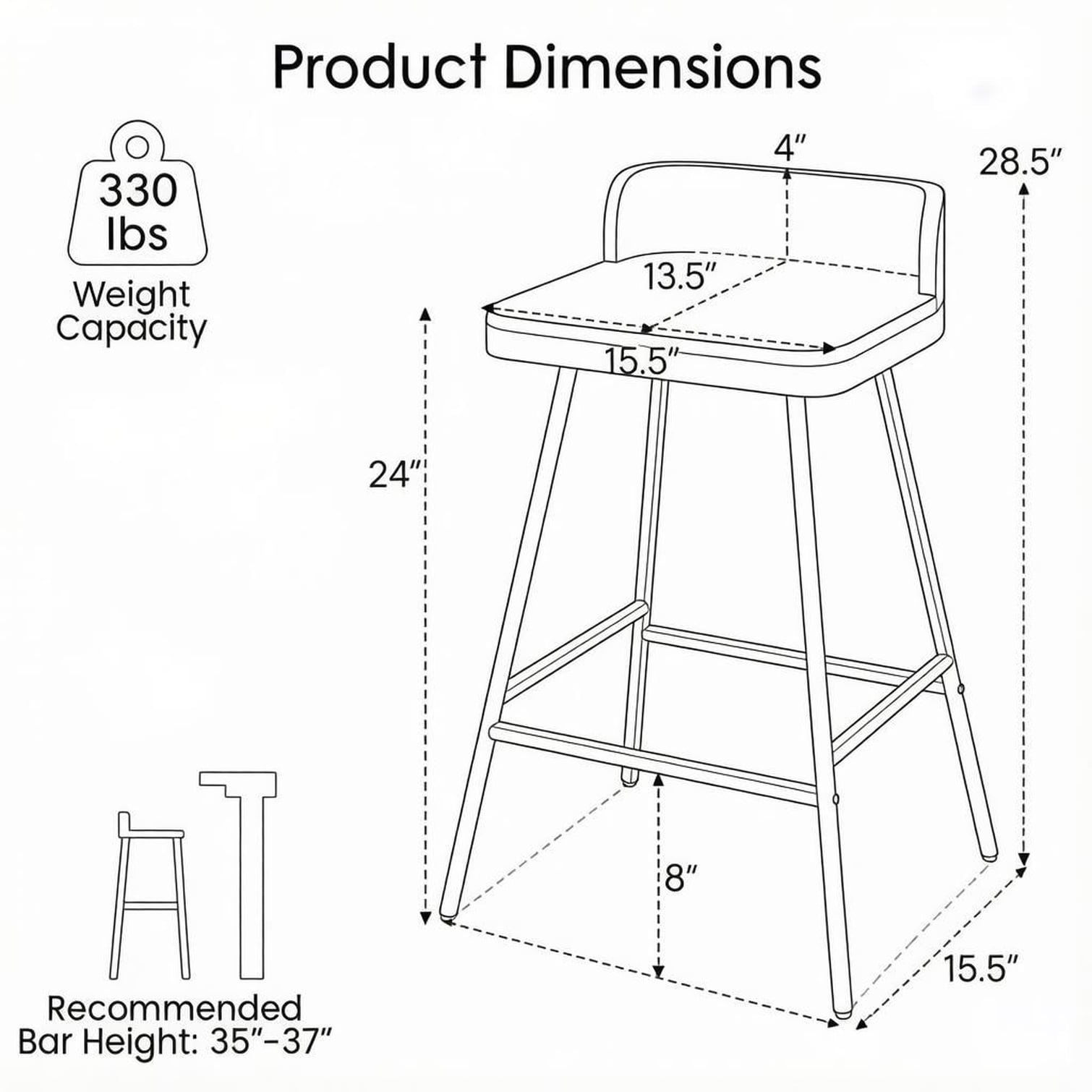 BBabe BTWNWUD1AIN4 stools - View #6