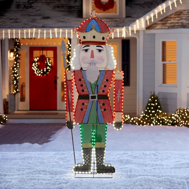 Holiday Living 66-in Nutcracker Free Standing Decoration with ...