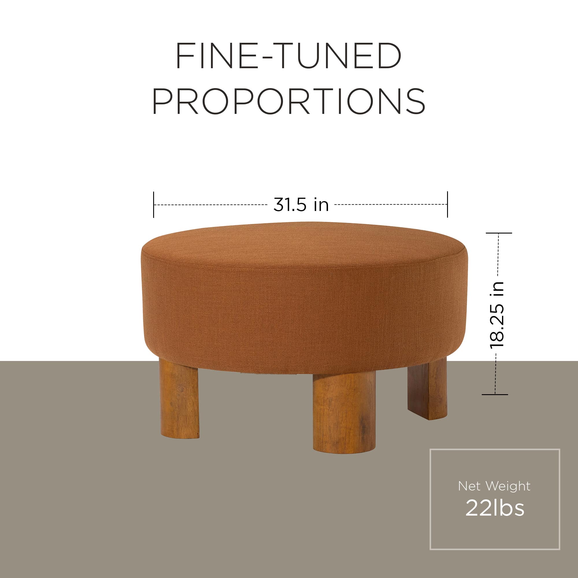 Maven Lane ML355702-FOM-CL Indoor-Ottomans - View #5