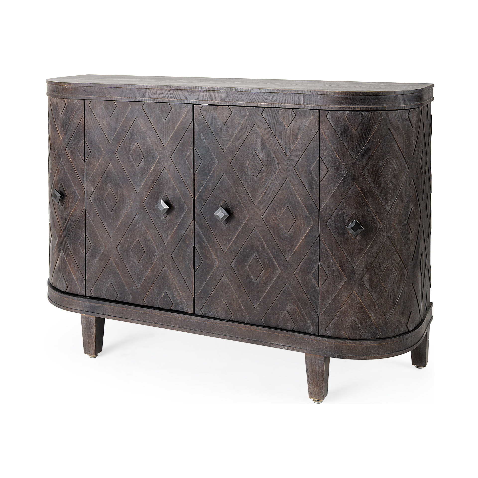 Mercana 69379 Brown Contemporary/Modern MDF Media Cabinet